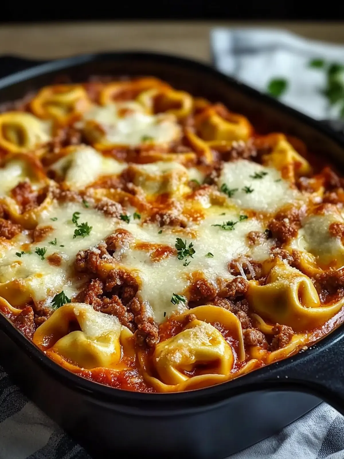 Cheesy Beef Tortellini Bake: Your Cozy Dinner Solution 5 Cheesy Beef Tortellini Bake
