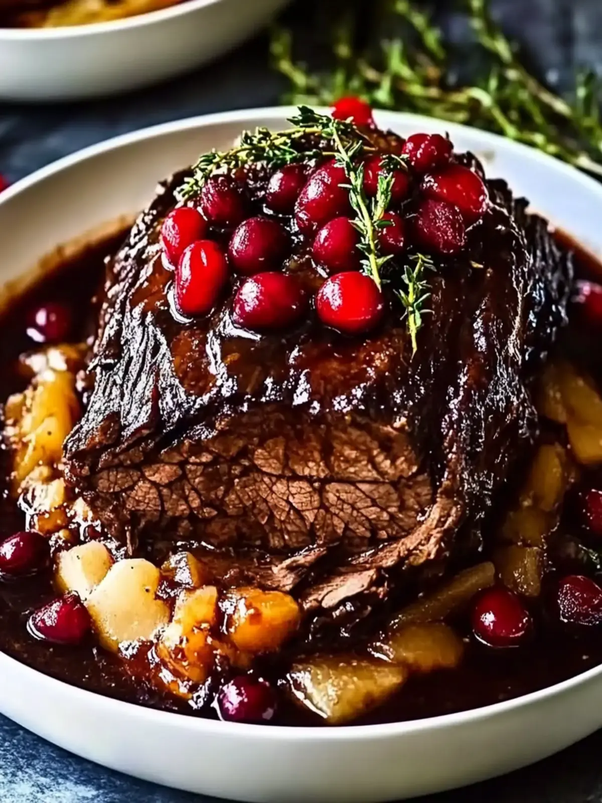 Slow-Braised Beef Roast with Cranberry Balsamic Glaze Bliss 3 Slow-Braised Beef Roast with Cranberry Balsamic Glaze