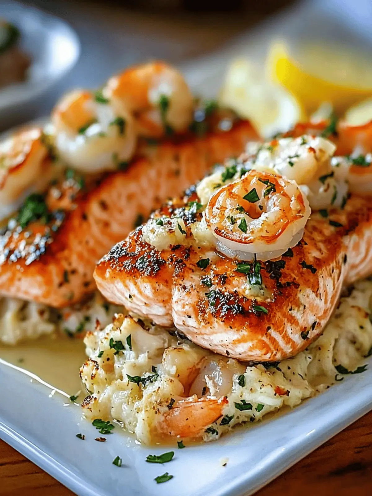 Elegant Crab Shrimp Stuffed Salmon for a Fancy Dinner Delight 5 Elegant Crab Shrimp Stuffed Salmon