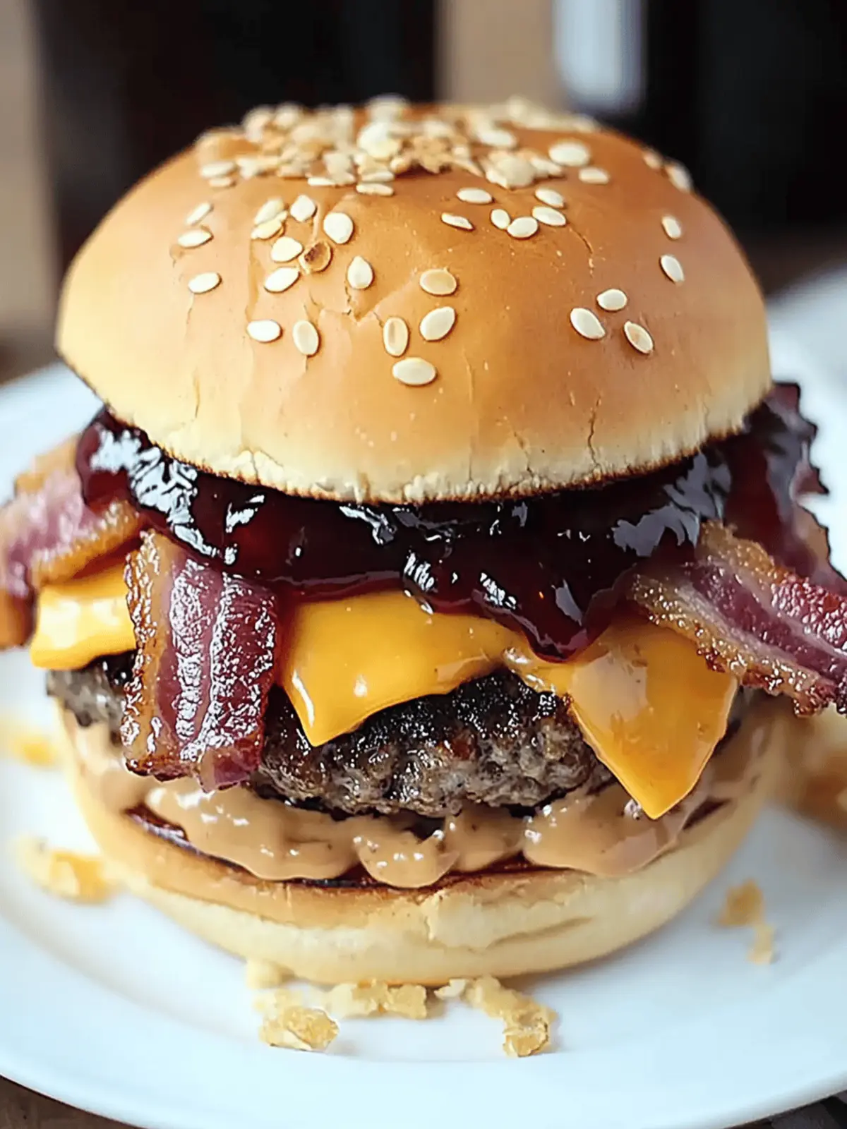 Savory Peanut Butter & Jelly Bacon Cheeseburger You’ll Crave 4 Peanut Butter & Jelly Bacon Cheeseburger