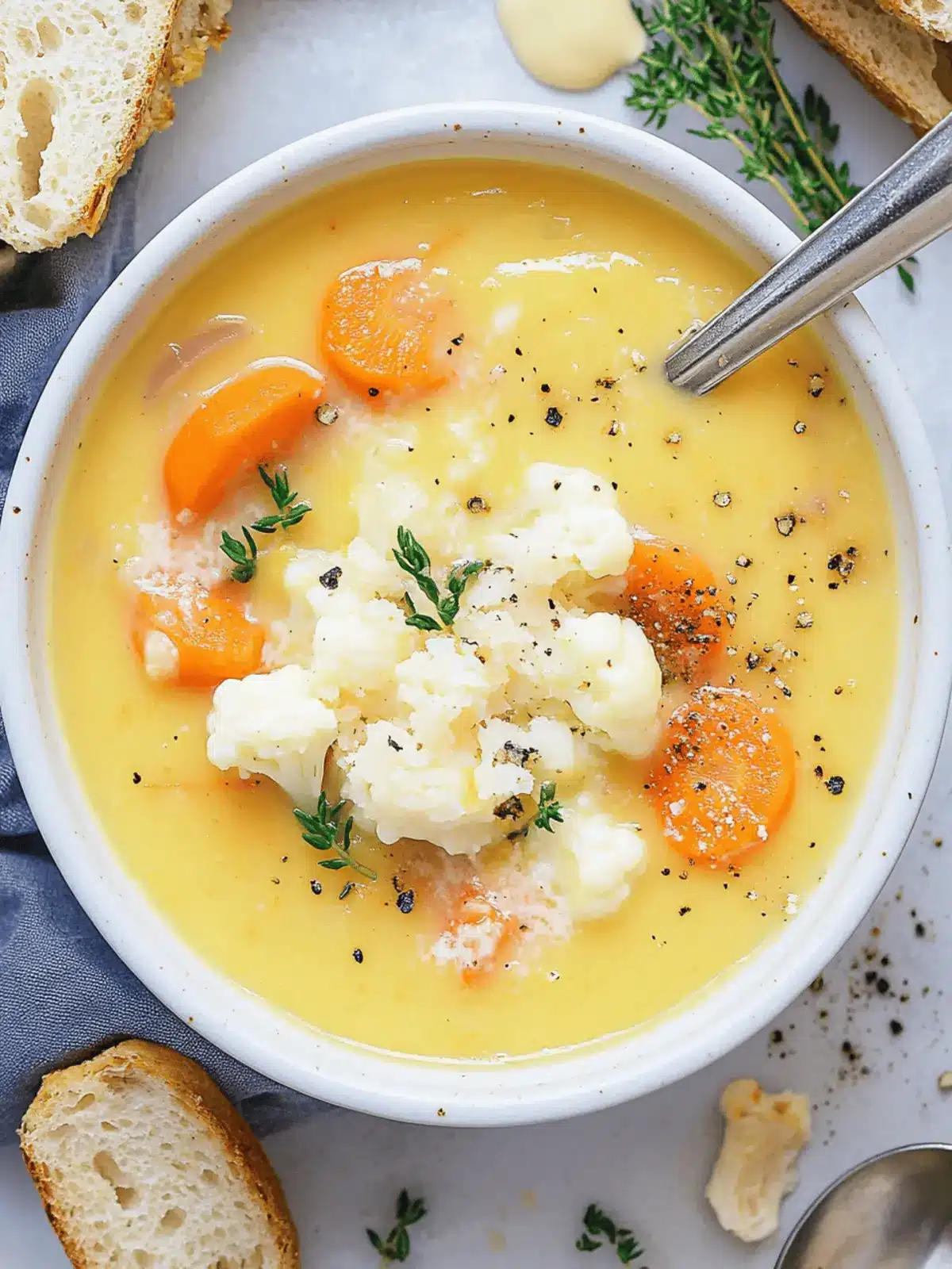 Creamy Cauliflower Carrot Soup for Ultimate Comfort Moments 4 Cauliflower Carrot Soup