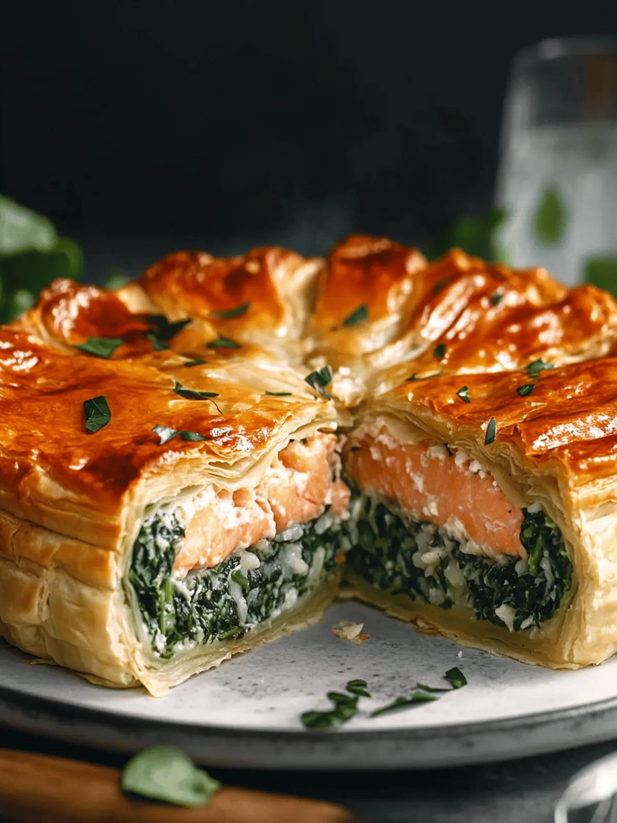 Rice & Spinach Puff Pastry Salmon Cake: Effortless Elegance at Home 5 Rice & Spinach Puff Pastry Salmon Cake