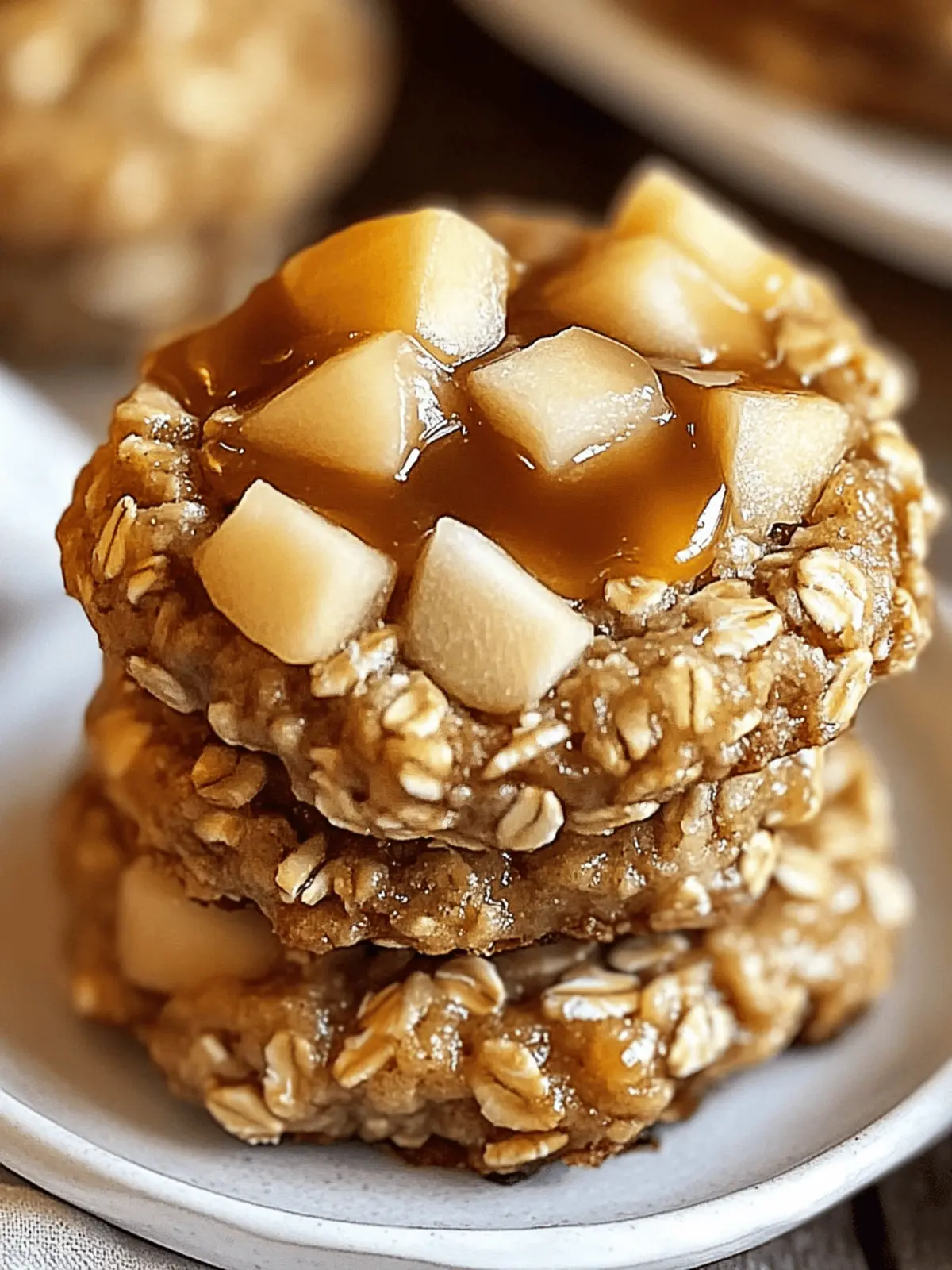 Irresistible Caramel Apple Oatmeal Cookies for Fall Cravings 2 Caramel Apple Oatmeal Cookies