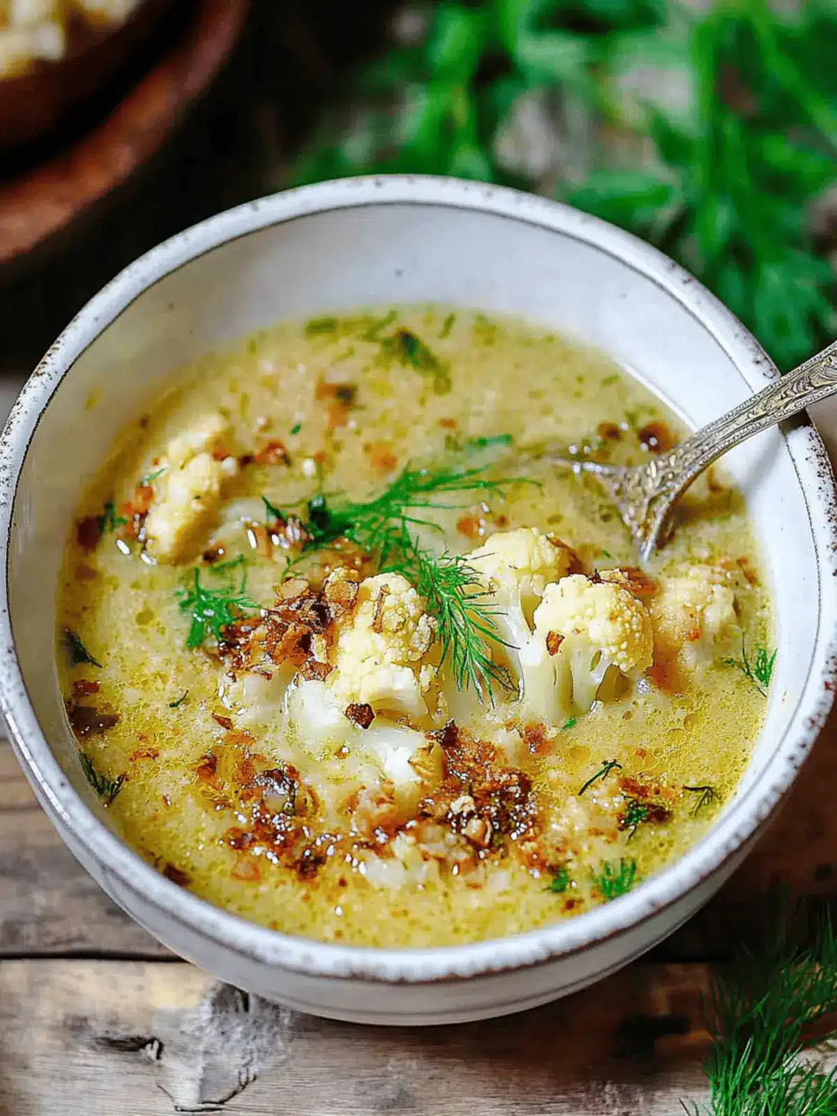 Hearty Roasted Cauliflower Soup: Comfort in Every Bowl 5 Roasted Cauliflower Soup