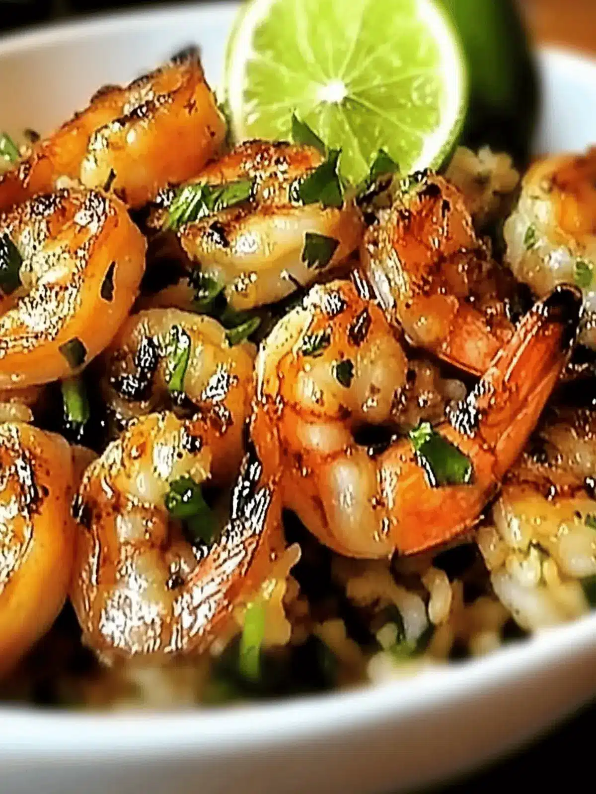 Savor Thai Chili Lemongrass Grilled Shrimp & Lime Fried Rice 2 Thai Chili Lemongrass Grilled Shrimp with Sweet Basil & Lime Fried Rice