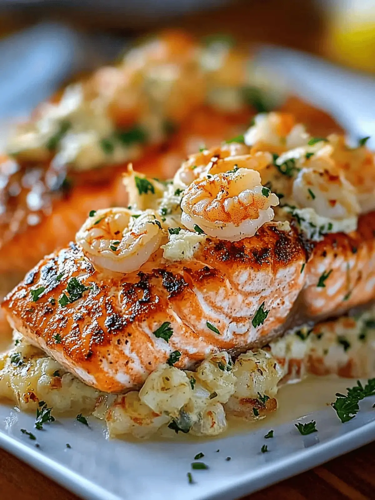 Elegant Crab Shrimp Stuffed Salmon for a Fancy Dinner Delight 4 Elegant Crab Shrimp Stuffed Salmon