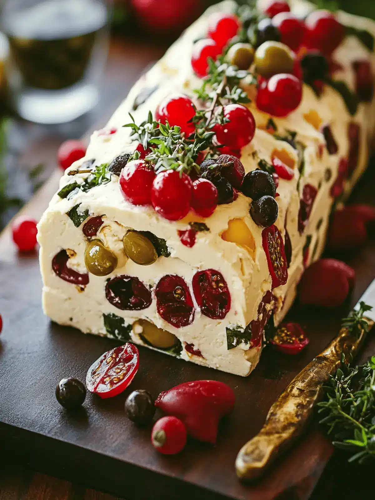 Delicious Festive Holiday Antipasto Cream Cheese Log Recipe 5 Festive Holiday Antipasto Cream Cheese Log