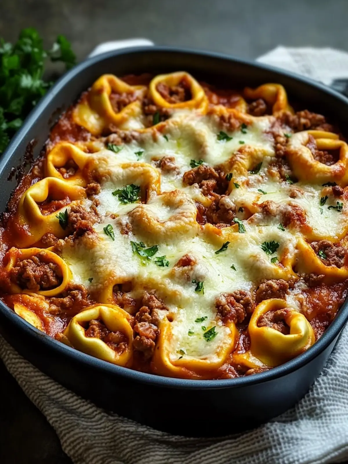 Cheesy Beef Tortellini Bake: Your Cozy Dinner Solution 4 Cheesy Beef Tortellini Bake