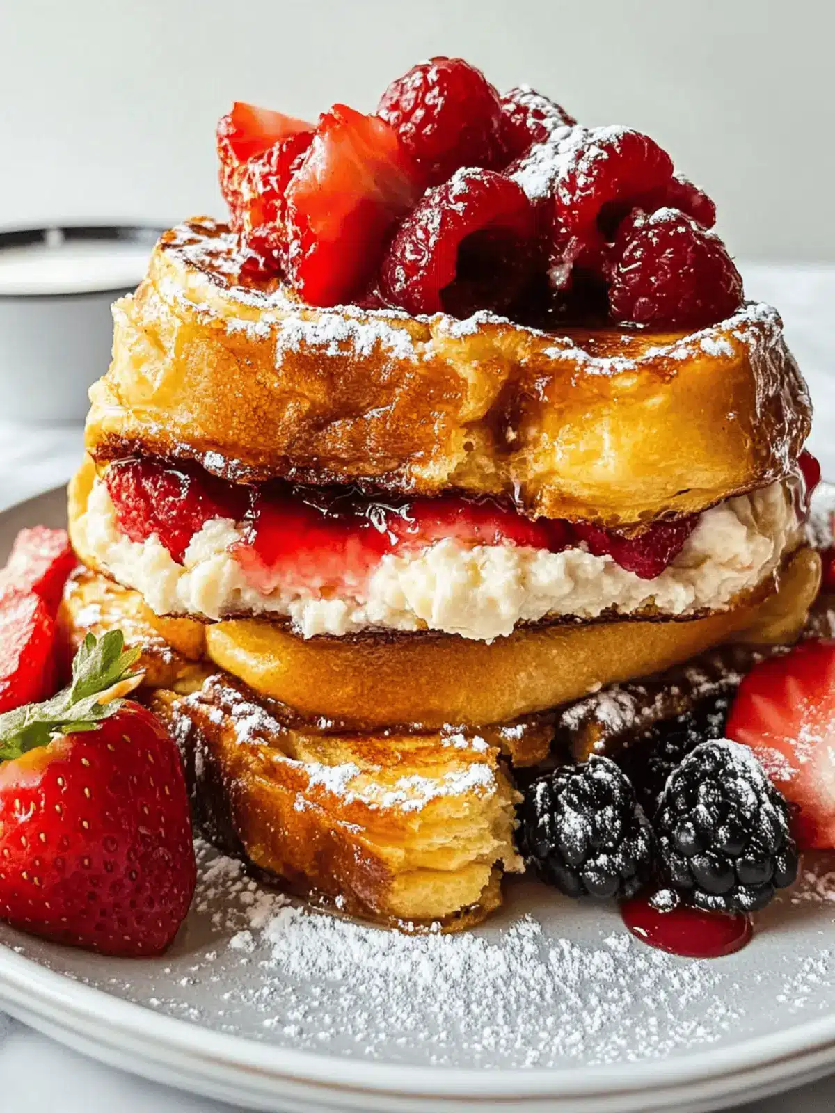 Decadent Stuffed Brioche French Toast with Berry Bliss 5 Stuffed Brioche French Toast