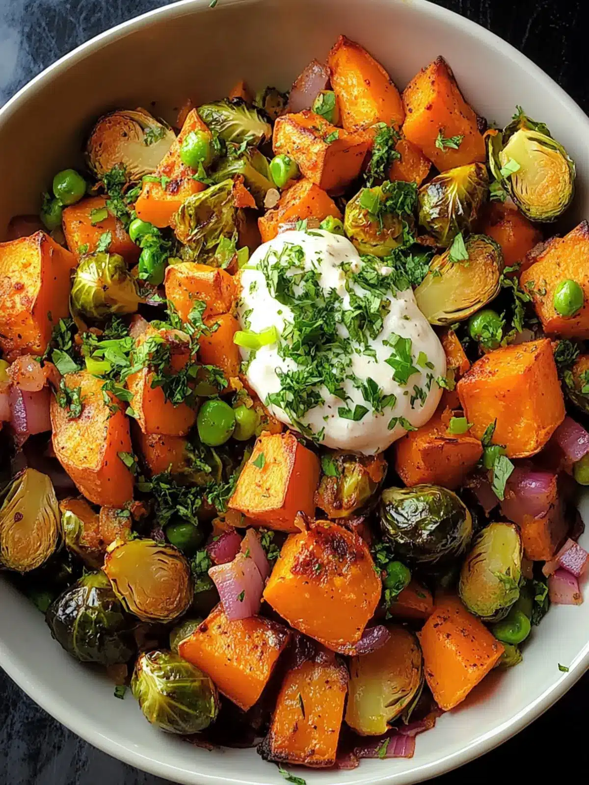 Savory Sweet Potato Brussel Hash Ready in Just 30 Minutes 5 Sweet Potato Brussel Hash