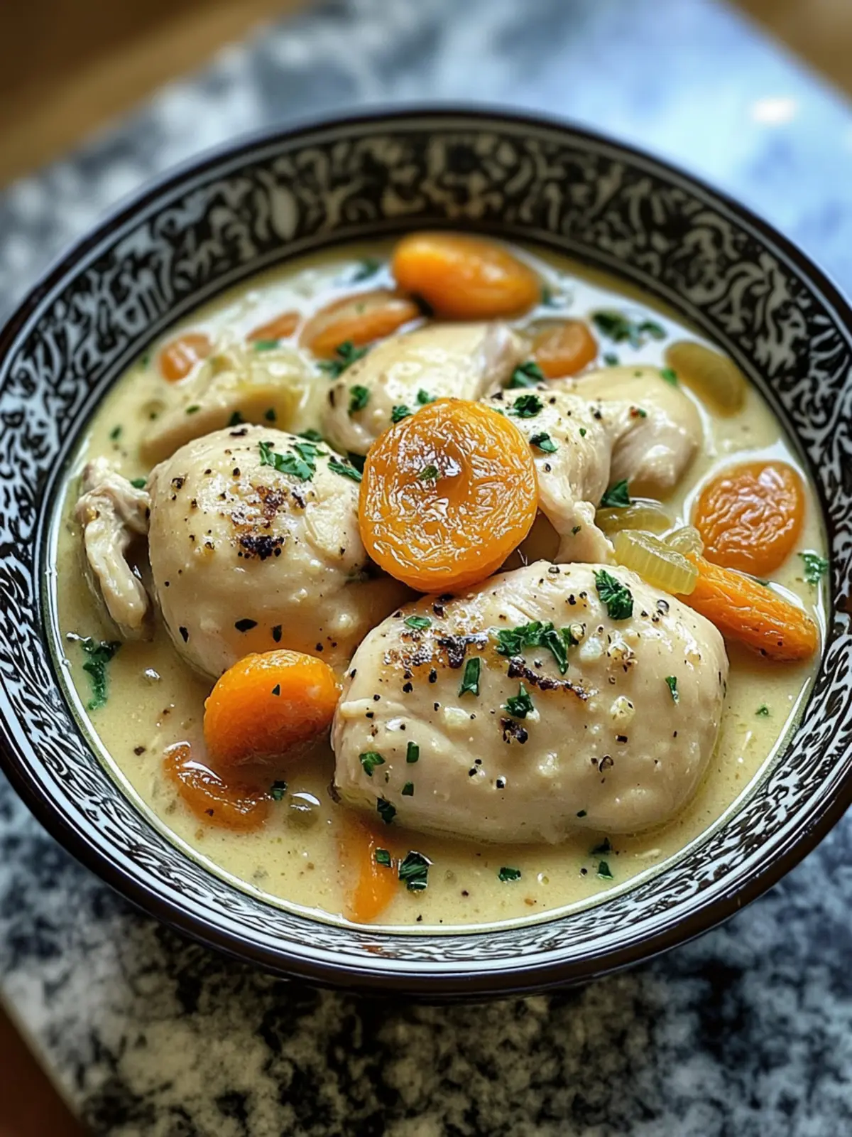 Creamy Chicken with Apricots and Soup: A Weeknight Winner 2 chicken with cream of chicken soup with Dried Apricots