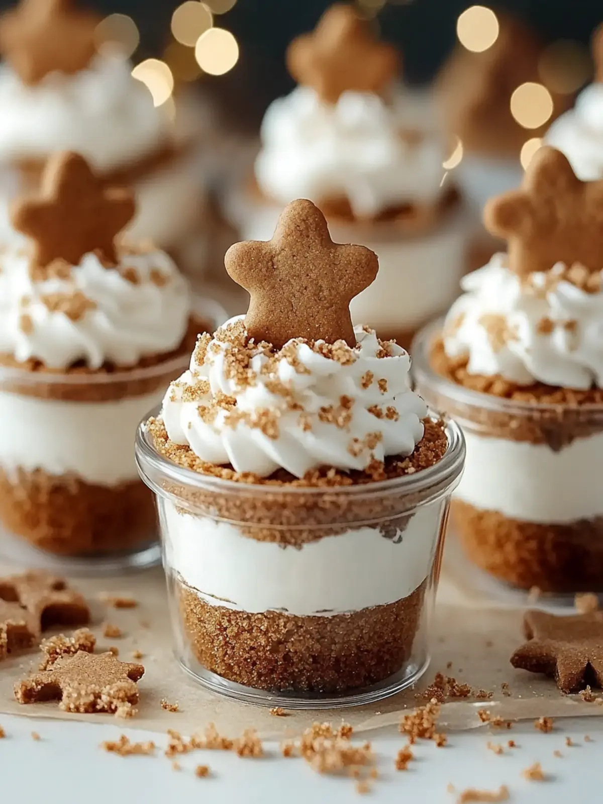 No-Bake Gingerbread Cheesecake Cups for Effortless Festive Joy 2 No-Bake Gingerbread Cheesecake Cups