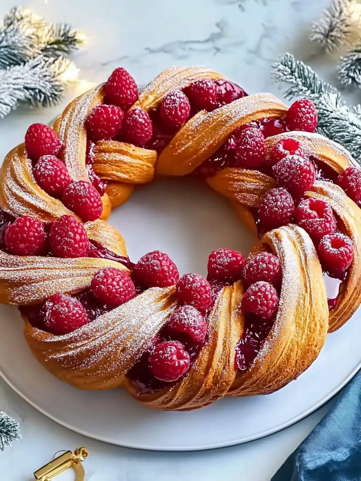 Raspberry and Ginger Bread Wreath: A Festive Delight to Impress 2 Raspberry and Ginger Bread Wreath