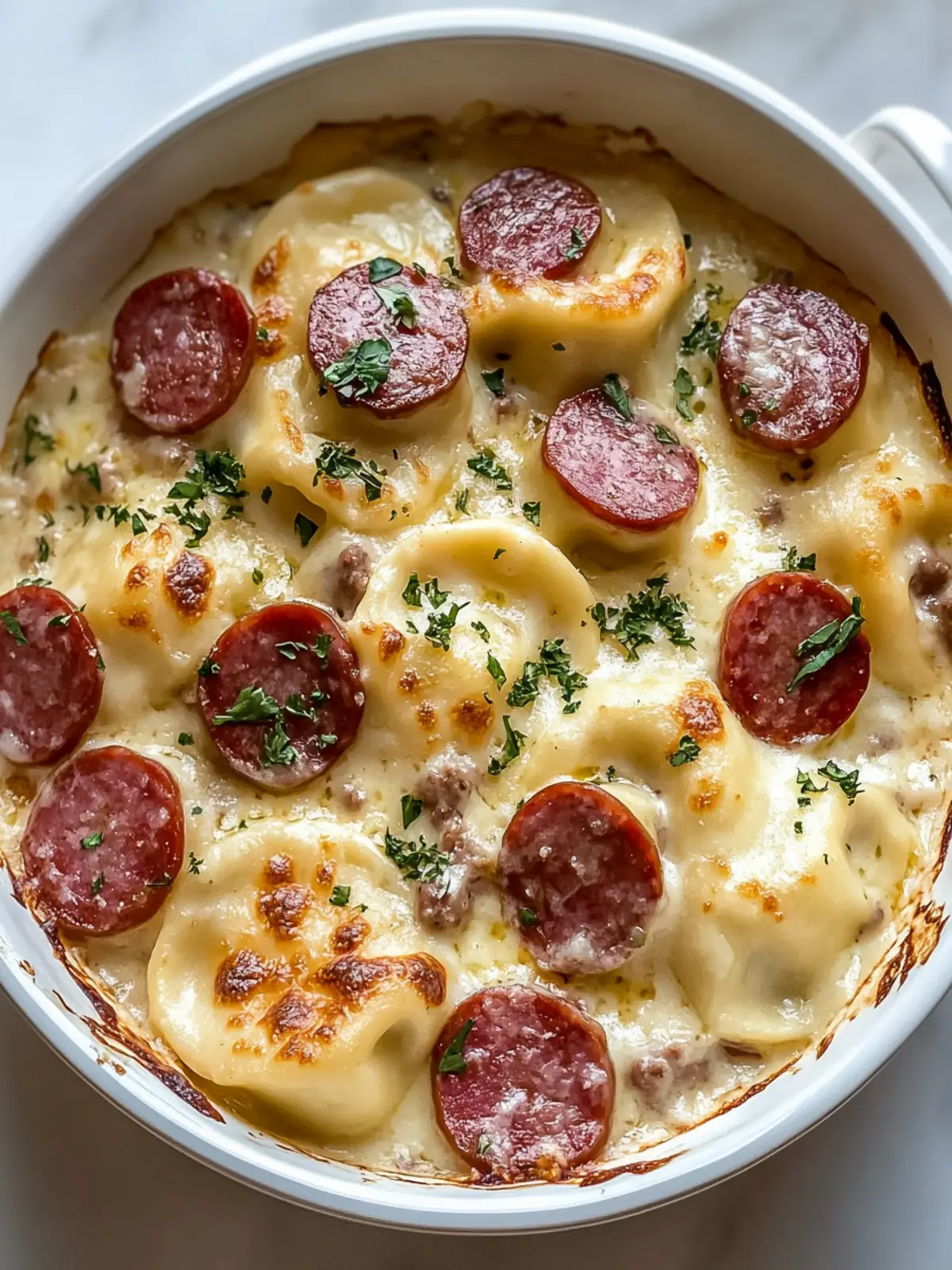 Creamy Cheesy Crockpot Pierogi & Beef Kielbasa Casserole Bliss 4 Creamy Cheesy Crockpot Pierogi & Beef Kielbasa Casserole