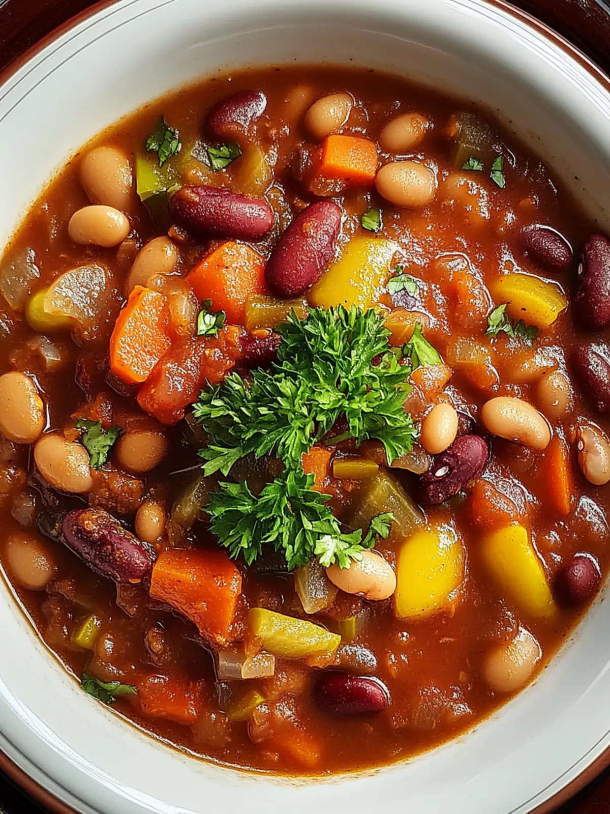 Cozy Up with Hearty Smoky Cowboy Bean Stew Tonight 3 Hearty Smoky Cowboy Bean Stew with Tender Vegetables