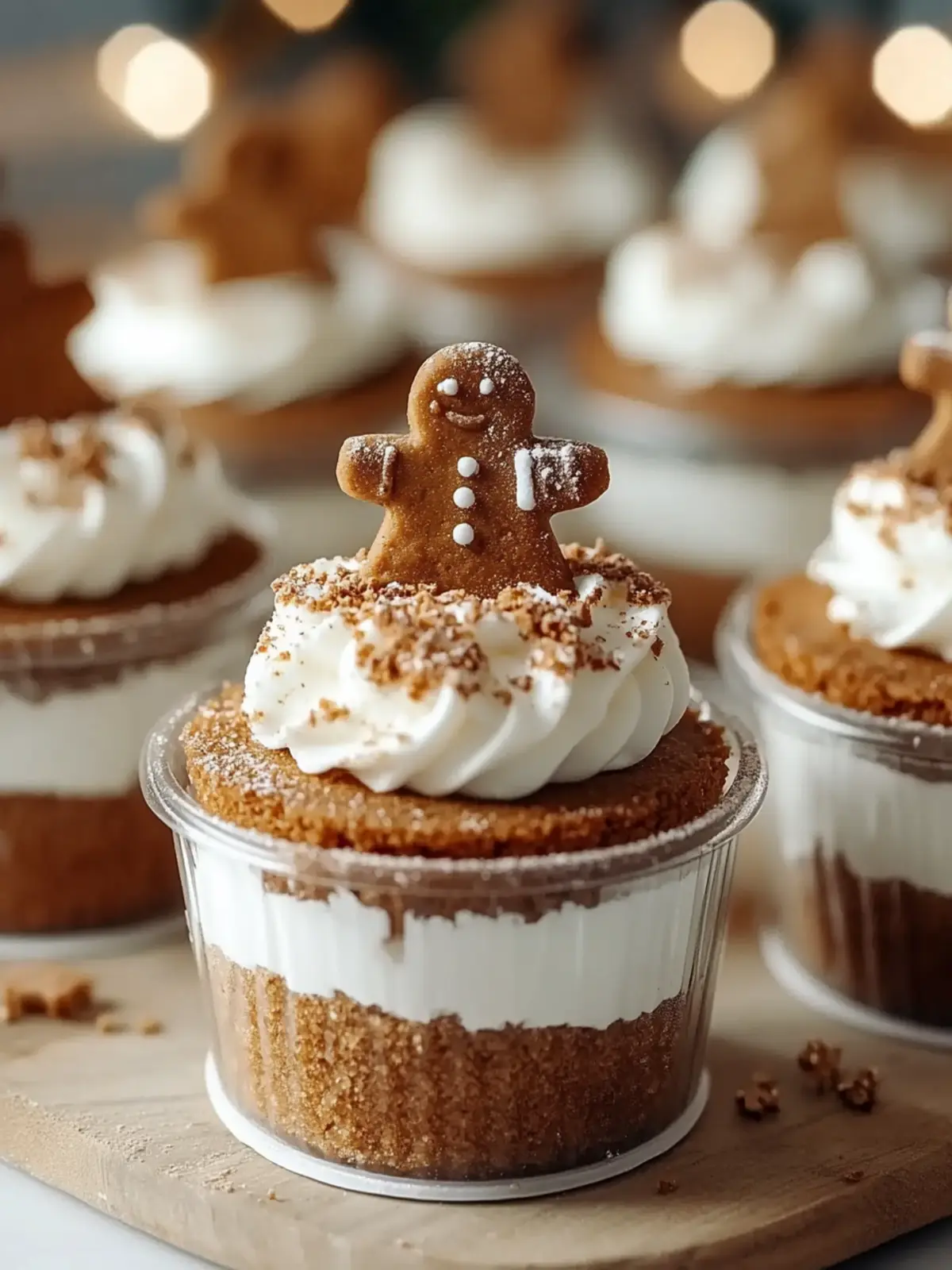 No-Bake Gingerbread Cheesecake Cups for Effortless Festive Joy 3 No-Bake Gingerbread Cheesecake Cups