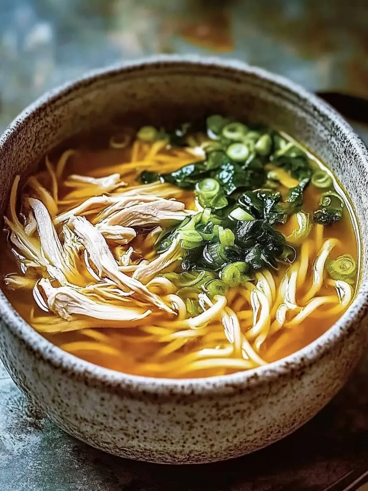 Ginger Scallion Chicken Noodle Soup: A Cozy Bowl of Comfort 3 Ginger Scallion Chicken Noodle Soup