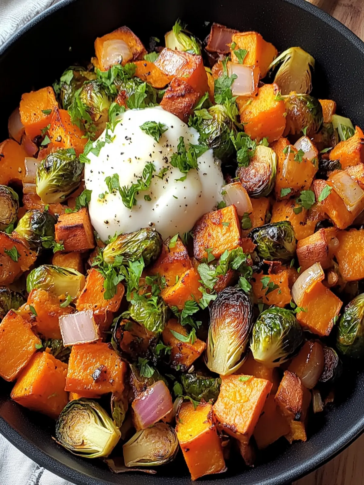 Savory Sweet Potato Brussel Hash Ready in Just 30 Minutes 3 Sweet Potato Brussel Hash