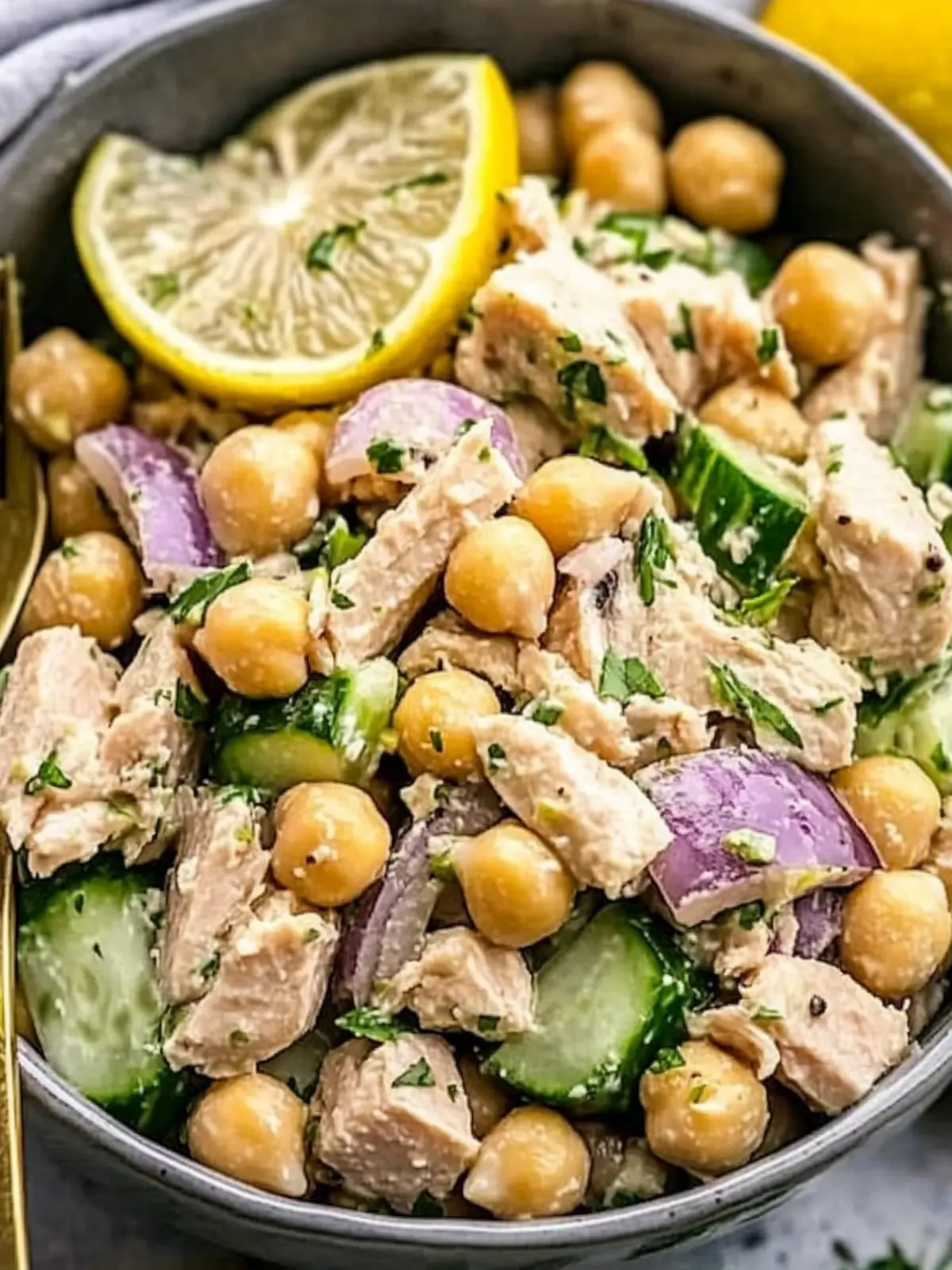 Delicious Simple Tuna Chickpea Salad for Quick Healthy Meals 2 Simple Tuna Chickpea Salad