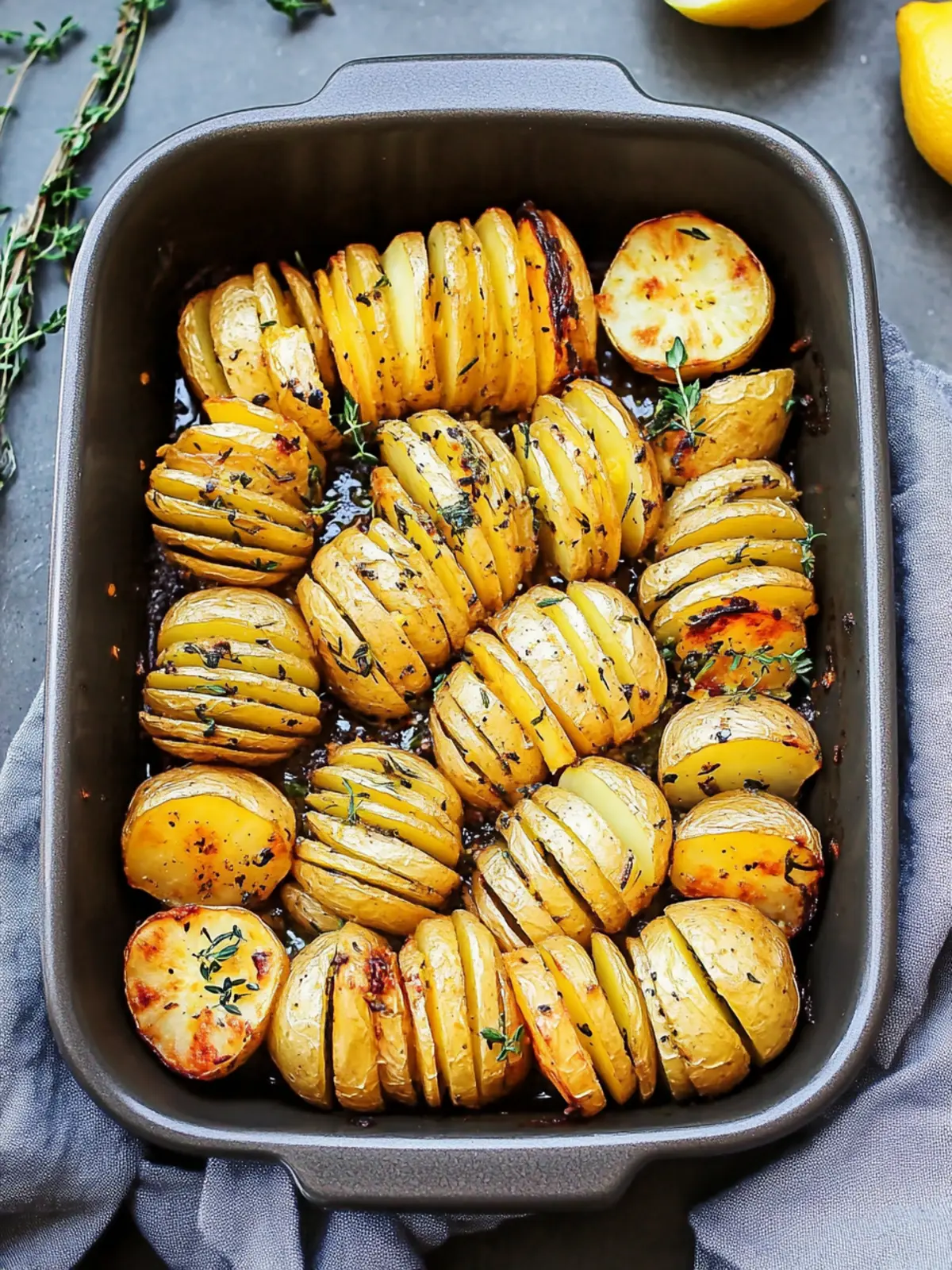 Perfectly Crispy Lemon Herb Roasted Potatoes You’ll Crave 3 Lemon Herb Roasted Potatoes