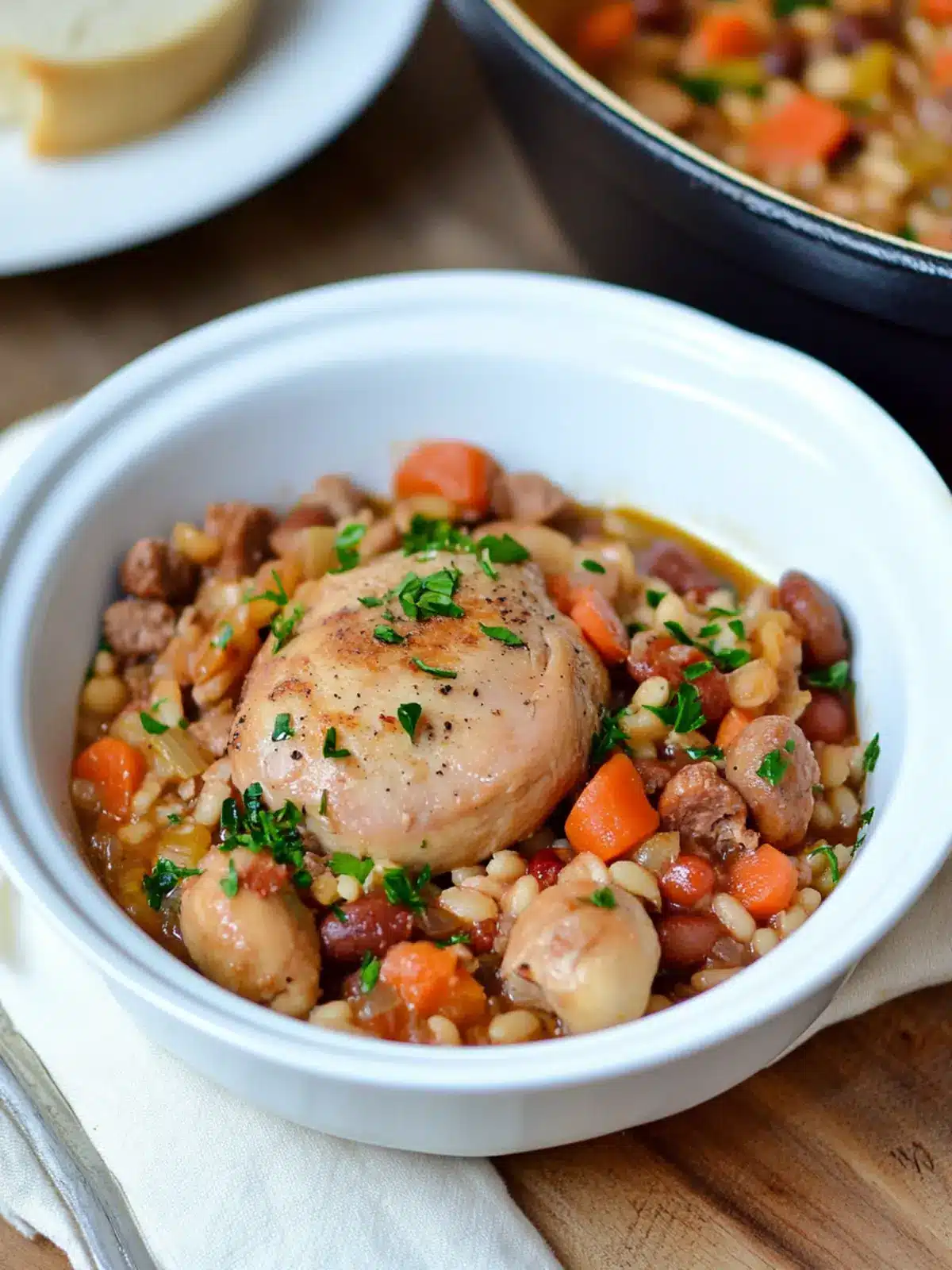 Slow Cooker Cassoulet with Chicken and Sausage Made Easy 5 Slow Cooker Cassoulet with Chicken and Sausage