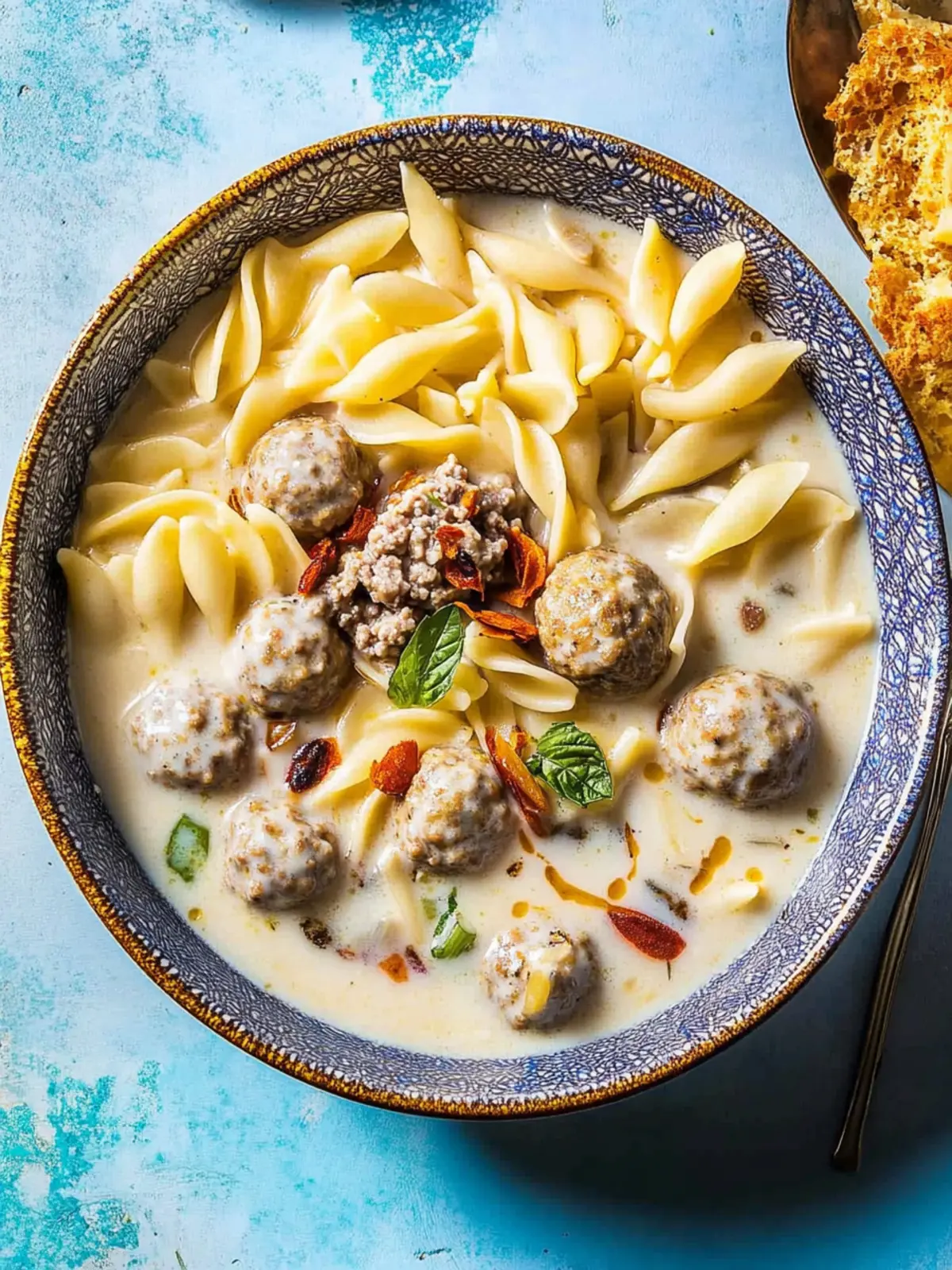 Hearty Meatball Soup with Yogurt & Pasta in Just 30 Minutes 3 Meatball Soup with Yogurt & Pasta