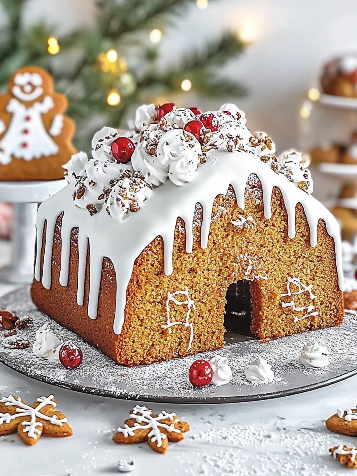 Cozy Up with This Gingerbread House Spiced Loaf Cake Recipe 2 Gingerbread House Spiced Loaf Cake Recipe