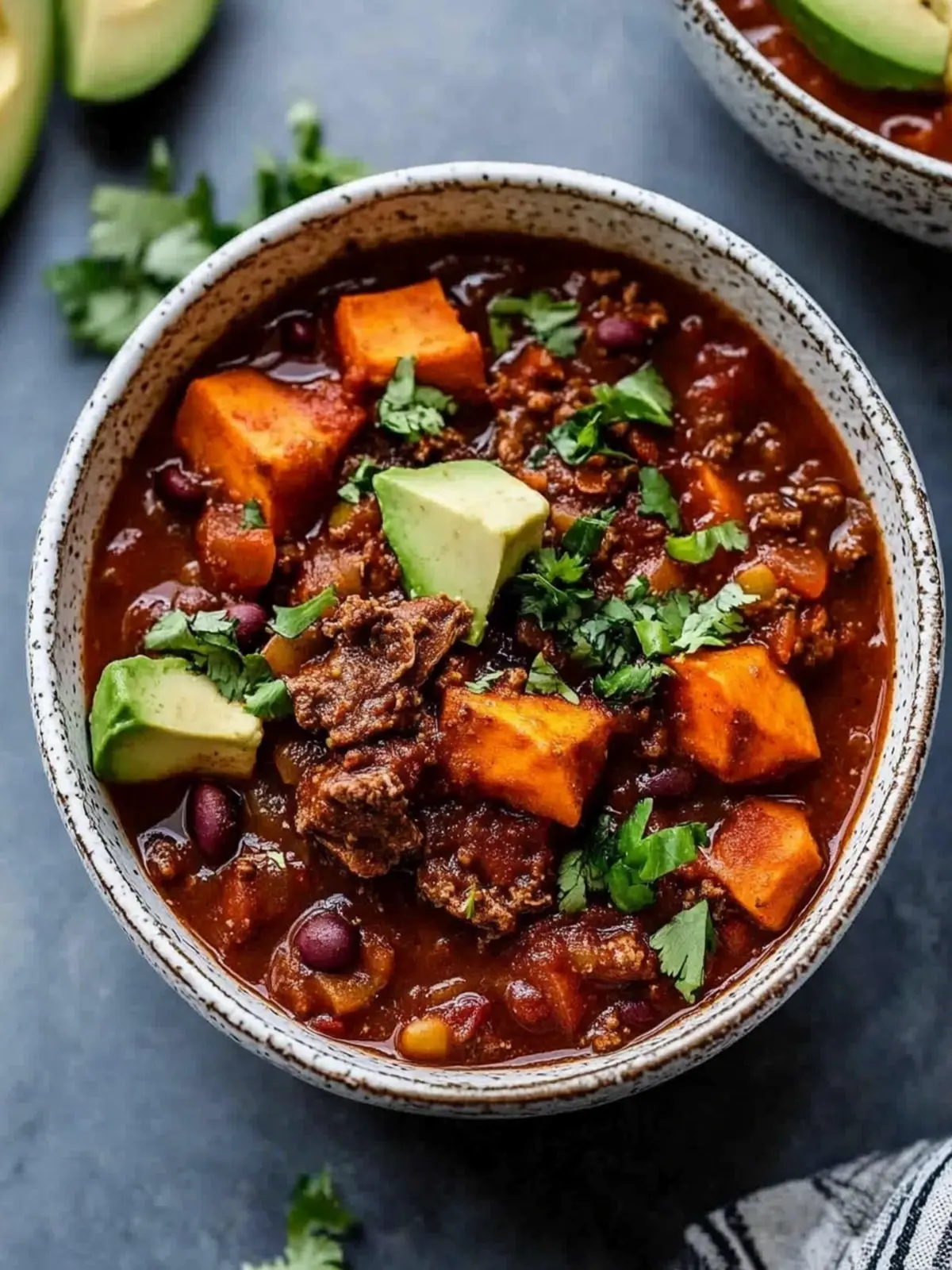 Hearty Slow Cooker Chuck Roast Chili With Sweet Potatoes 4 Slow Cooker Chuck Roast Chili With Sweet Potatoes