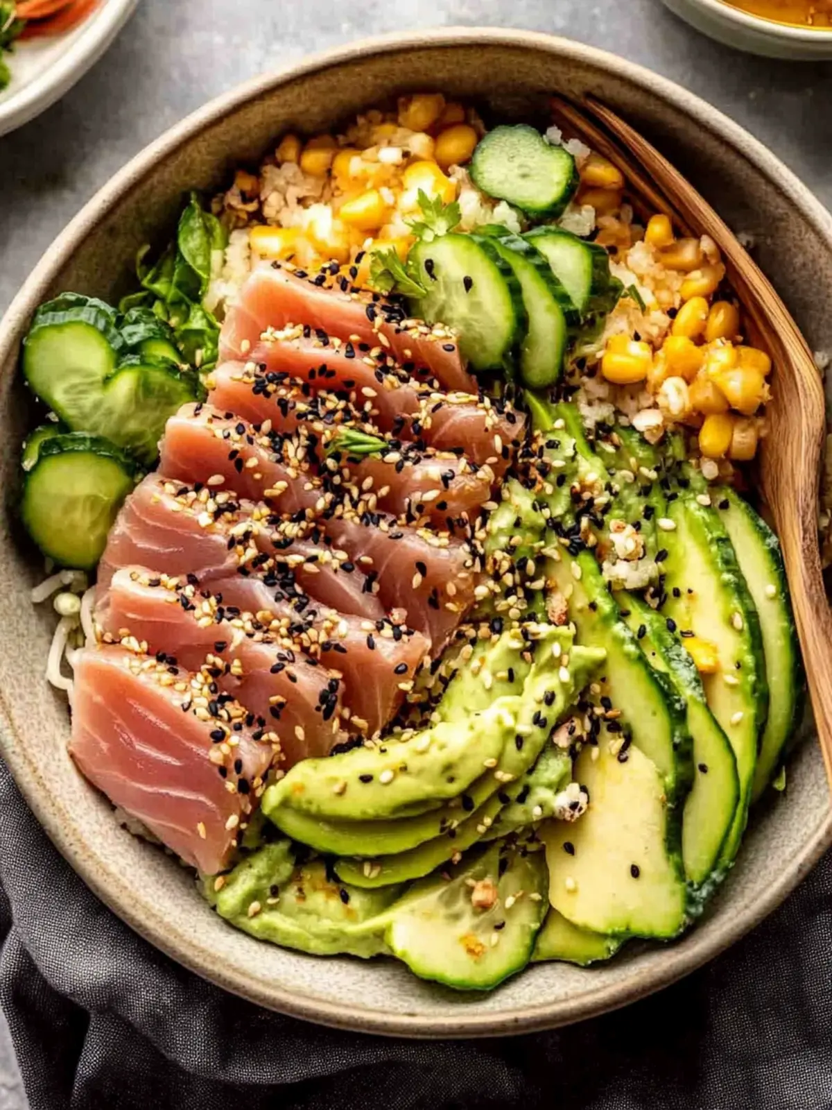 Sushi Salad with Wasabi Ahi Tuna for a Healthy Refresh! 5 Sushi Salad with Wasabi Ahi Tuna