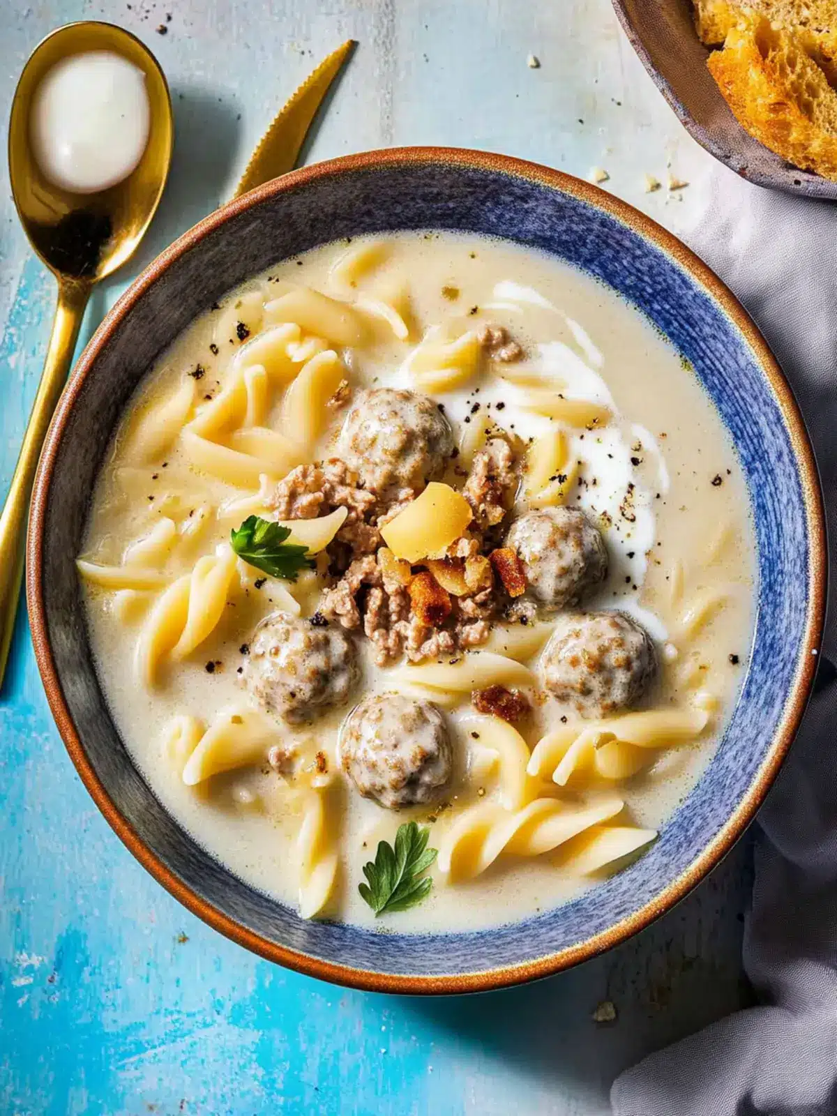 Hearty Meatball Soup with Yogurt & Pasta in Just 30 Minutes 5 Meatball Soup with Yogurt & Pasta