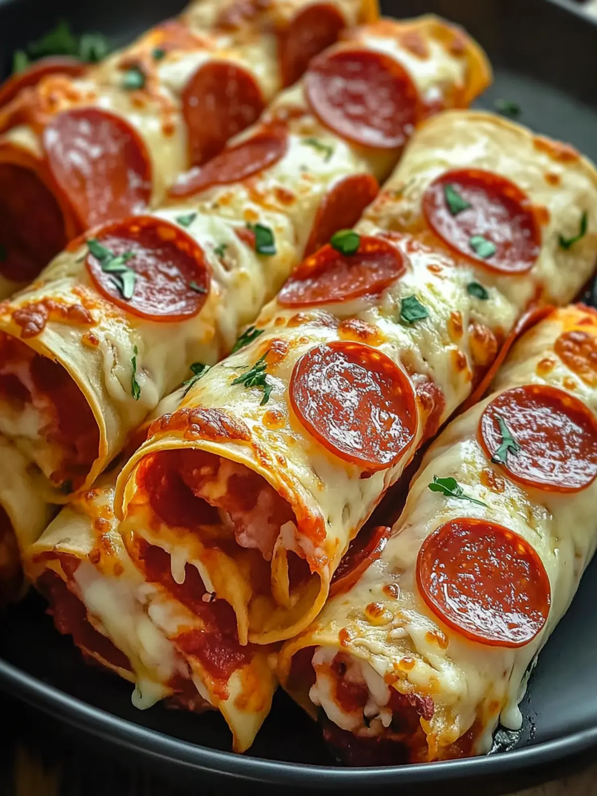 Cheesy Pepperoni Pizza Roll-Ups with Low-Carb Tortillas Delight 3 Cheesy Pepperoni Pizza Roll-Ups with Low-Carb Tortillas
