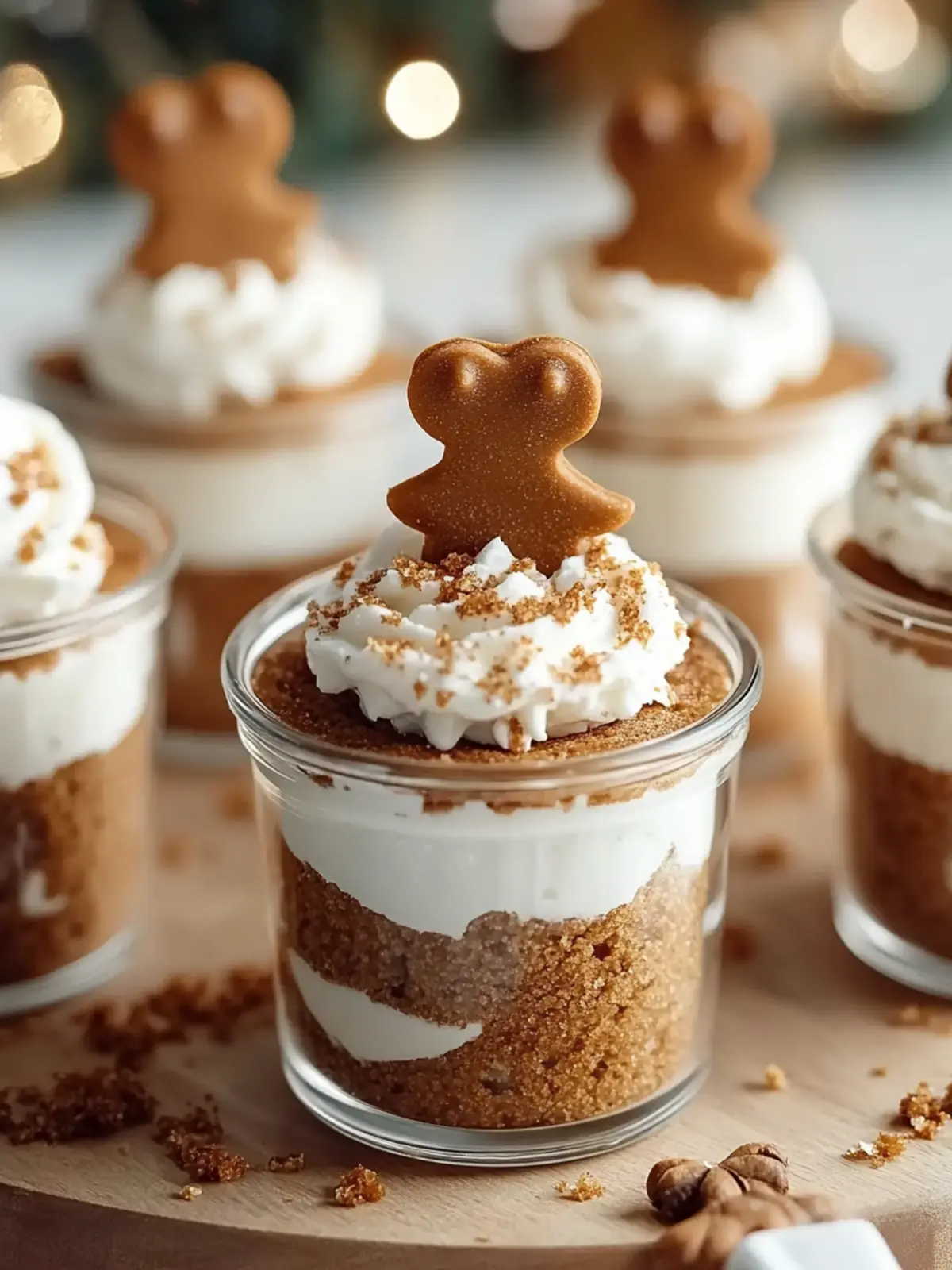 No-Bake Gingerbread Cheesecake Cups for Effortless Festive Joy 4 No-Bake Gingerbread Cheesecake Cups