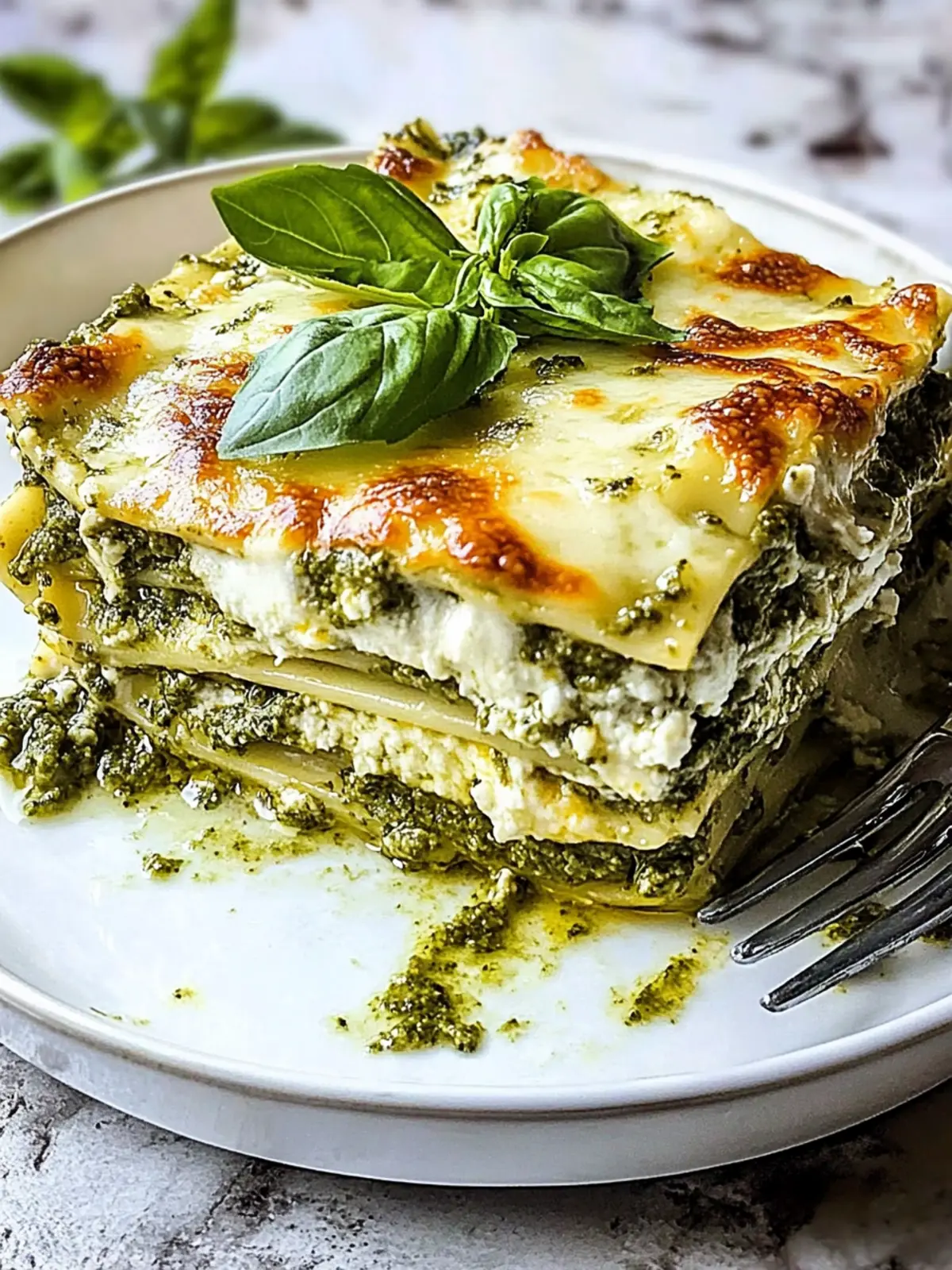 Creamy Lasagna al Pesto: A Cheesy Vegetarian Twist 3 Lasagna al Pesto