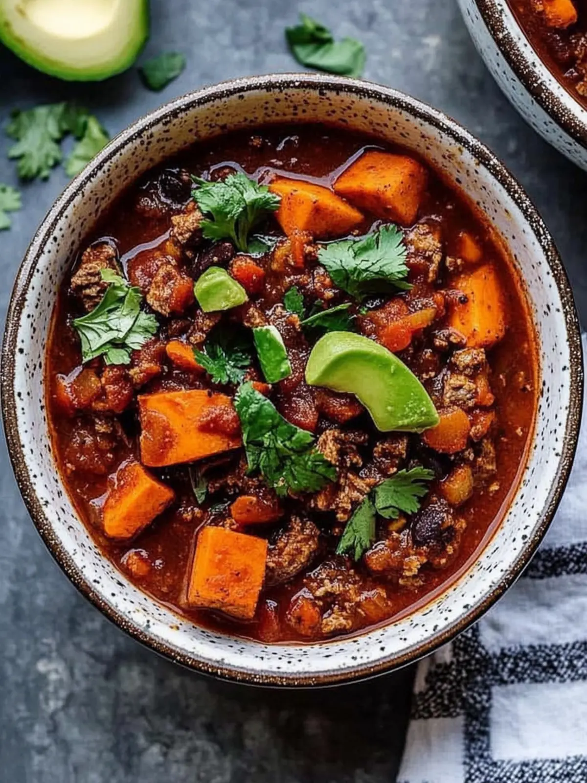 Hearty Slow Cooker Chuck Roast Chili With Sweet Potatoes 3 Slow Cooker Chuck Roast Chili With Sweet Potatoes