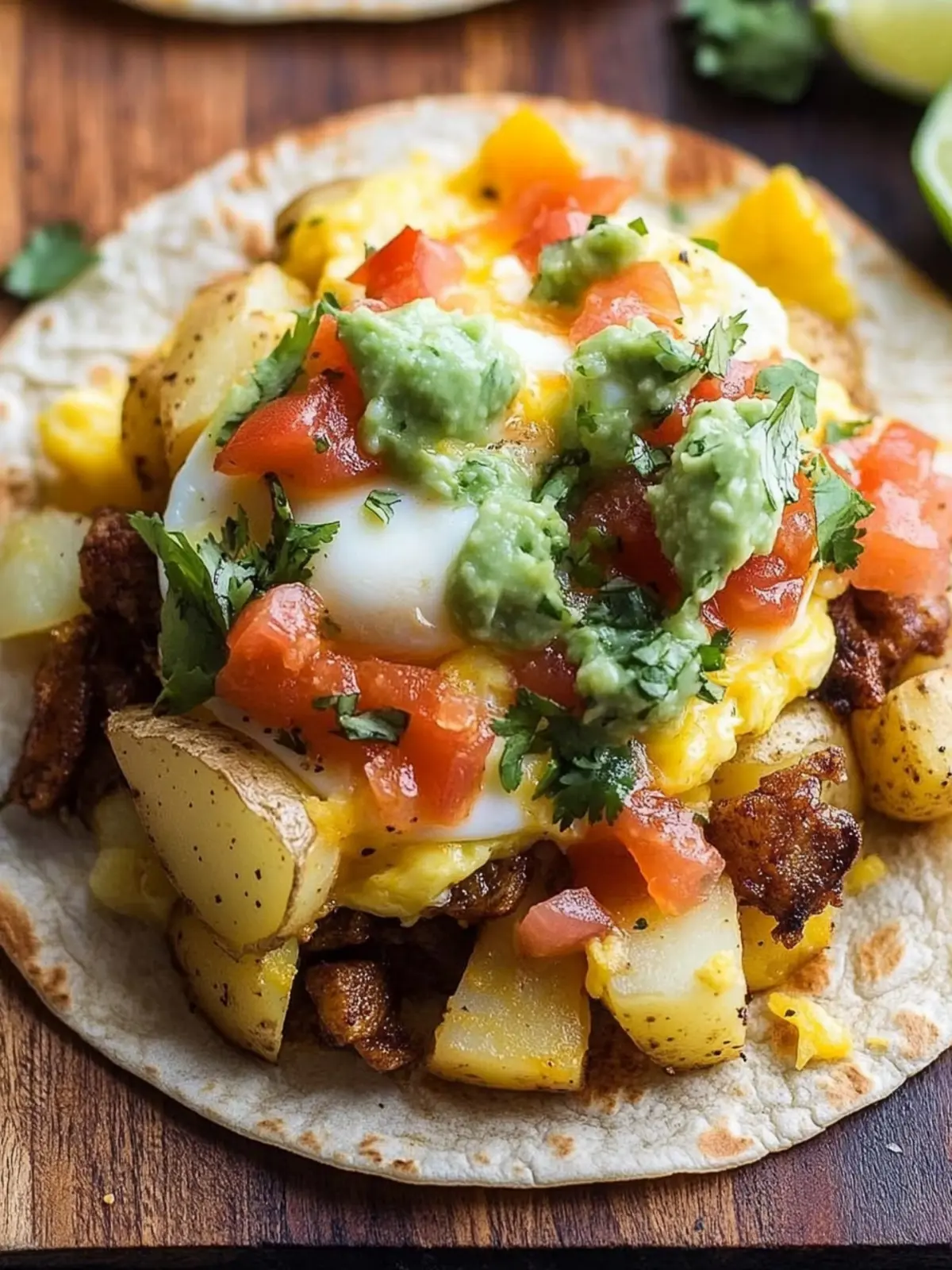 Mouthwatering Potato, Egg, and Cheese Breakfast Tacos Delight 3 Potato, Egg, and Cheese Breakfast Tacos