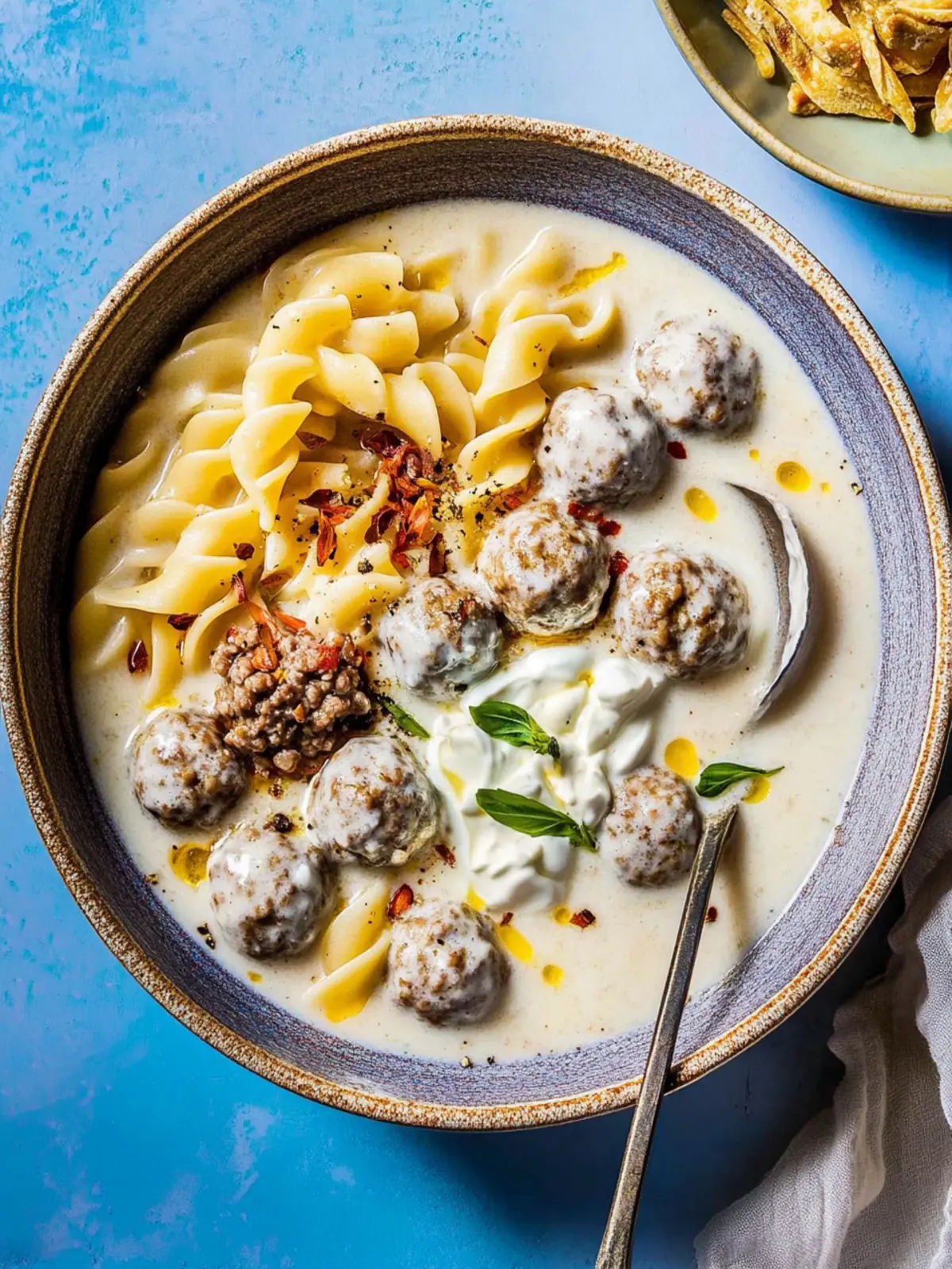 Hearty Meatball Soup with Yogurt & Pasta in Just 30 Minutes 4 Meatball Soup with Yogurt & Pasta
