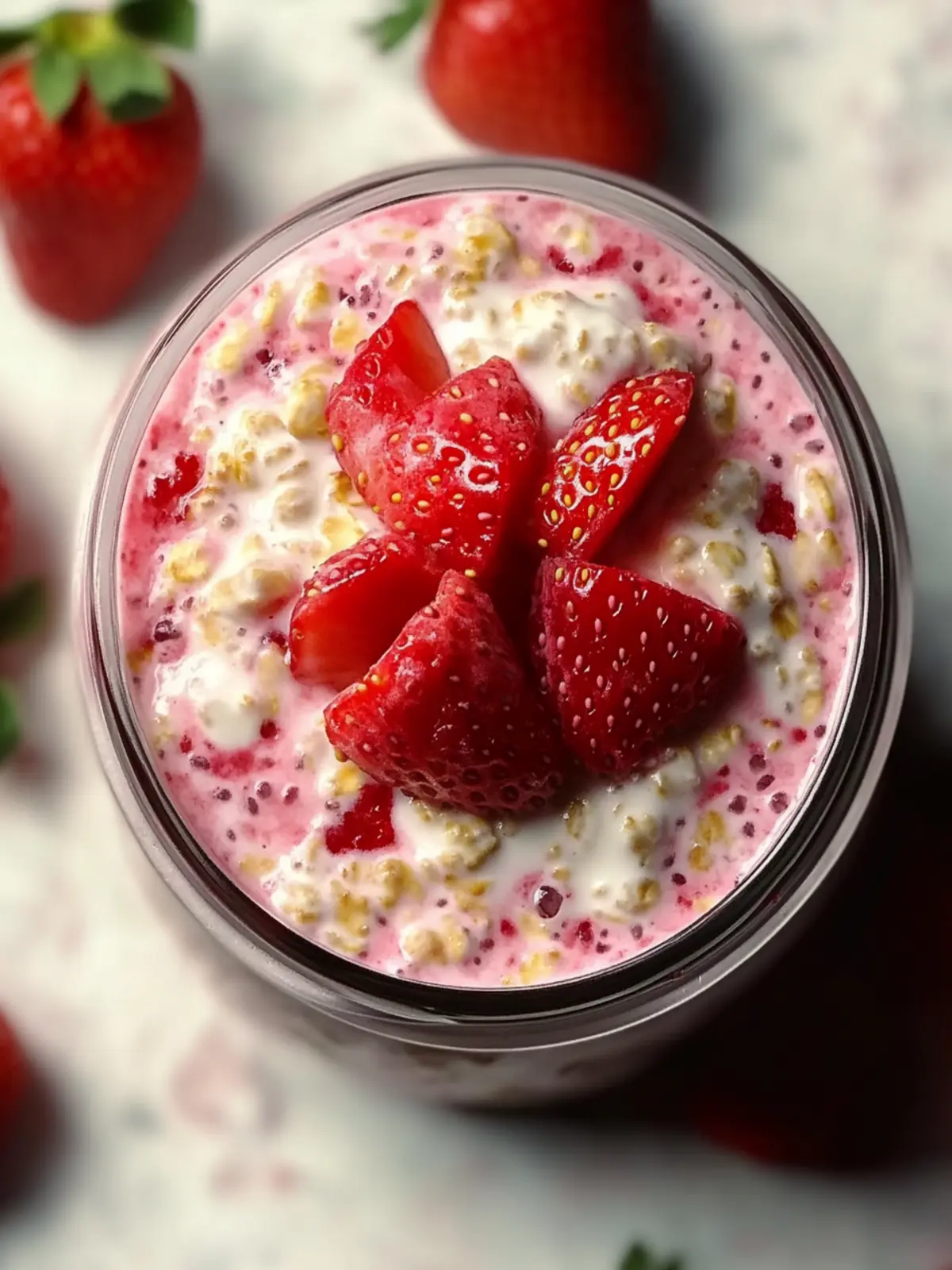 Strawberries and Cream Overnight Oats for a Sweet Morning Boost 4 Strawberries and Cream Overnight Oats
