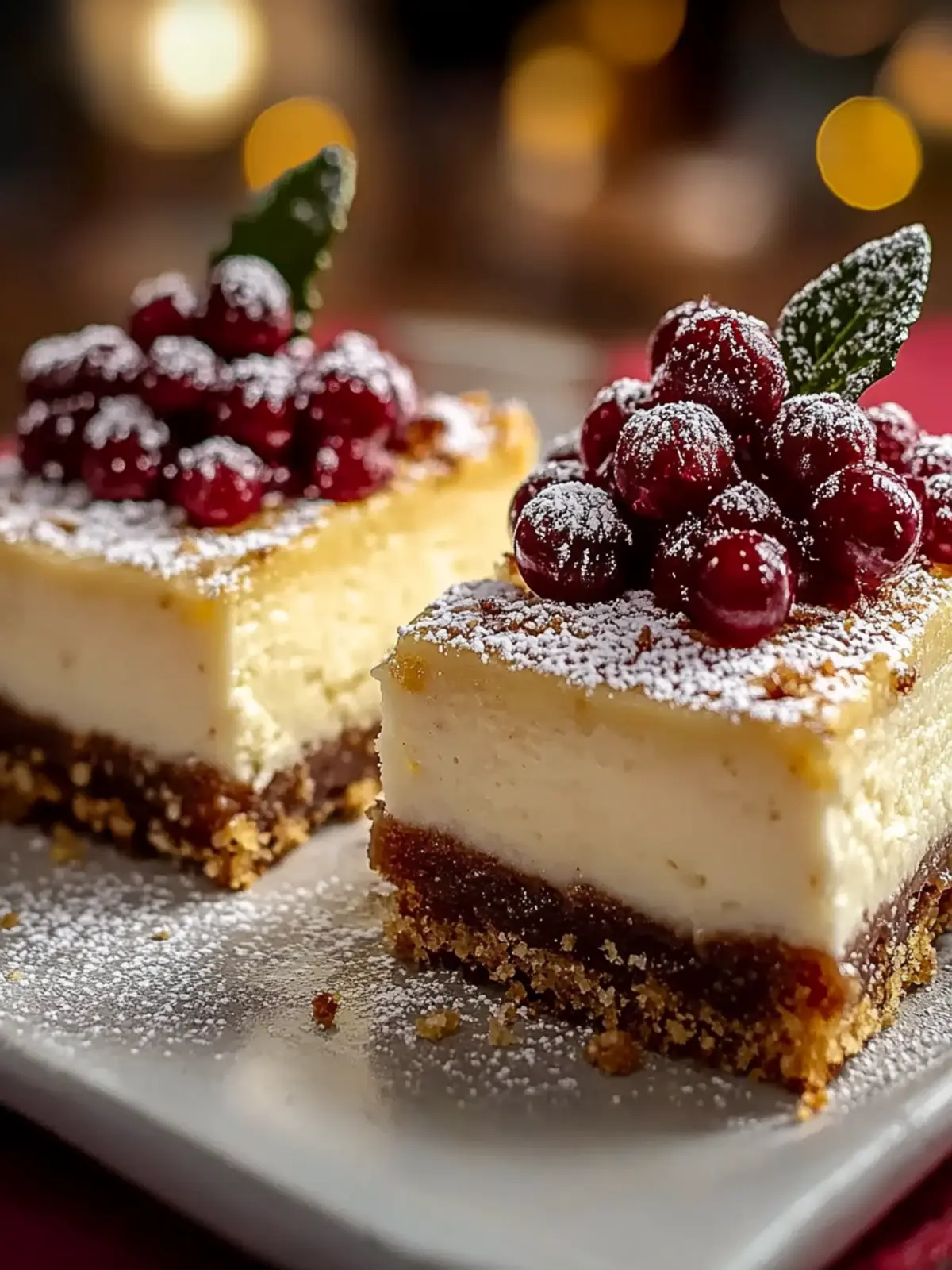Delicious Eggnog Cheesecake Bars to Brighten Your Holidays 5 Eggnog Cheesecake Bars