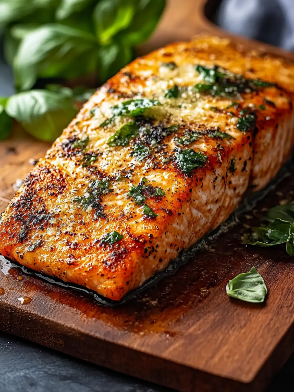 Crispy Parmesan-Basil Air Fryer Salmon in 15 Minutes 2 Parmesan-basil Air Fryer Salmon