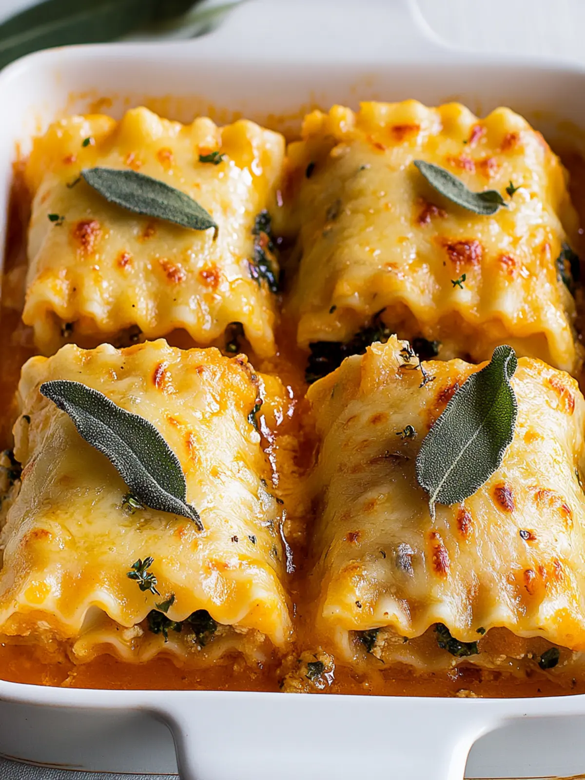 Cozy Roasted Garlic Butternut Squash Lasagna Roll-Ups Delight 3 Roasted Garlic Butternut Squash Lasagna Roll-Ups
