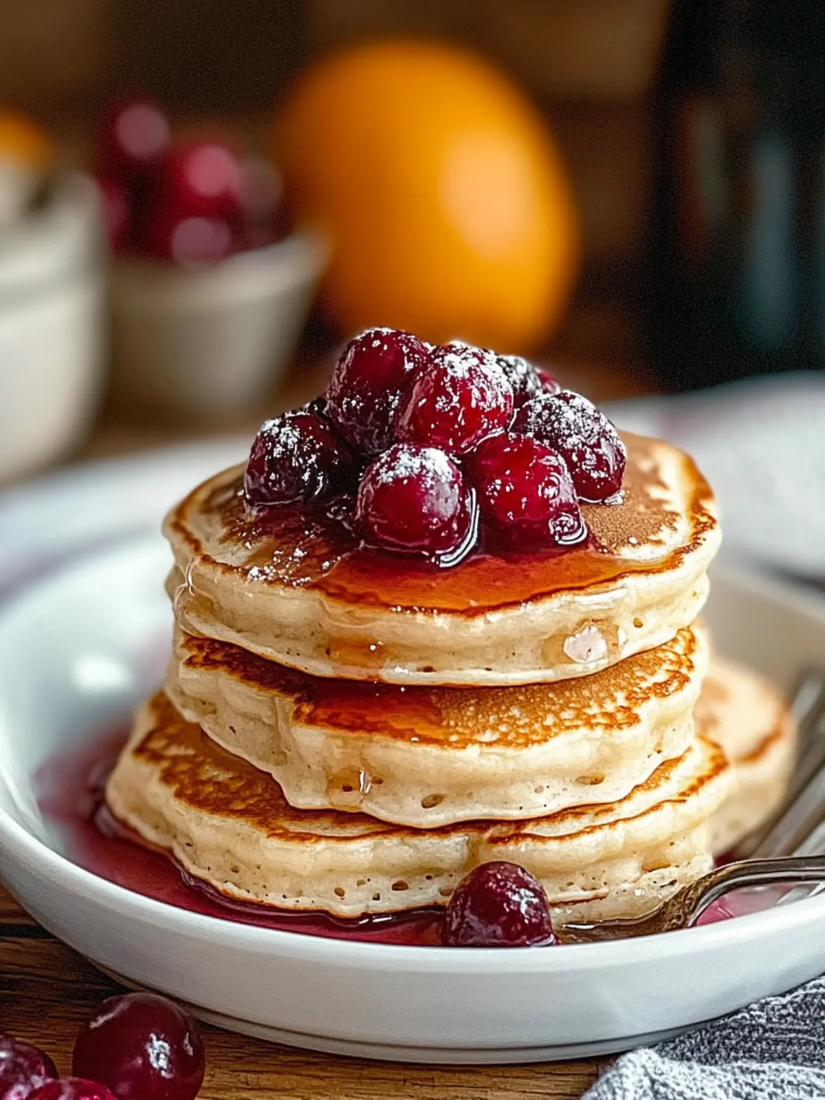 Cranberry Orange Buttermilk Pancakes for a Festive Breakfast 5 Cranberry Orange Buttermilk Pancakes
