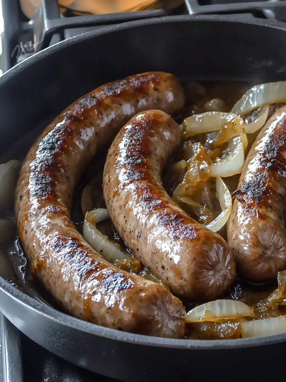 Savory Oven Braised Beer Brats with Caramelized Onions Delight 5 Oven Braised Beer Brats with Caramelized Onions