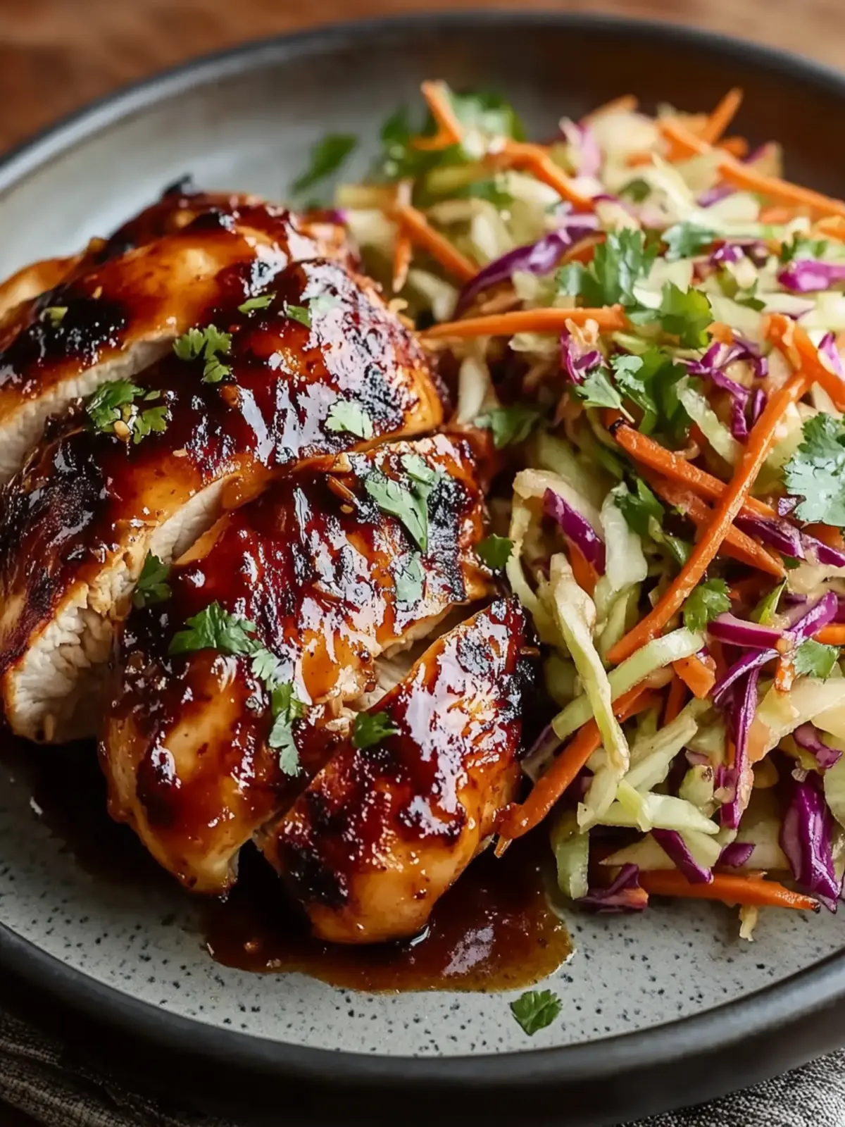 Sticky Apple Cider Chicken with Autumn Slaw for Cozy Nights 2 Sticky Apple Cider Chicken with Crisp Autumn Slaw