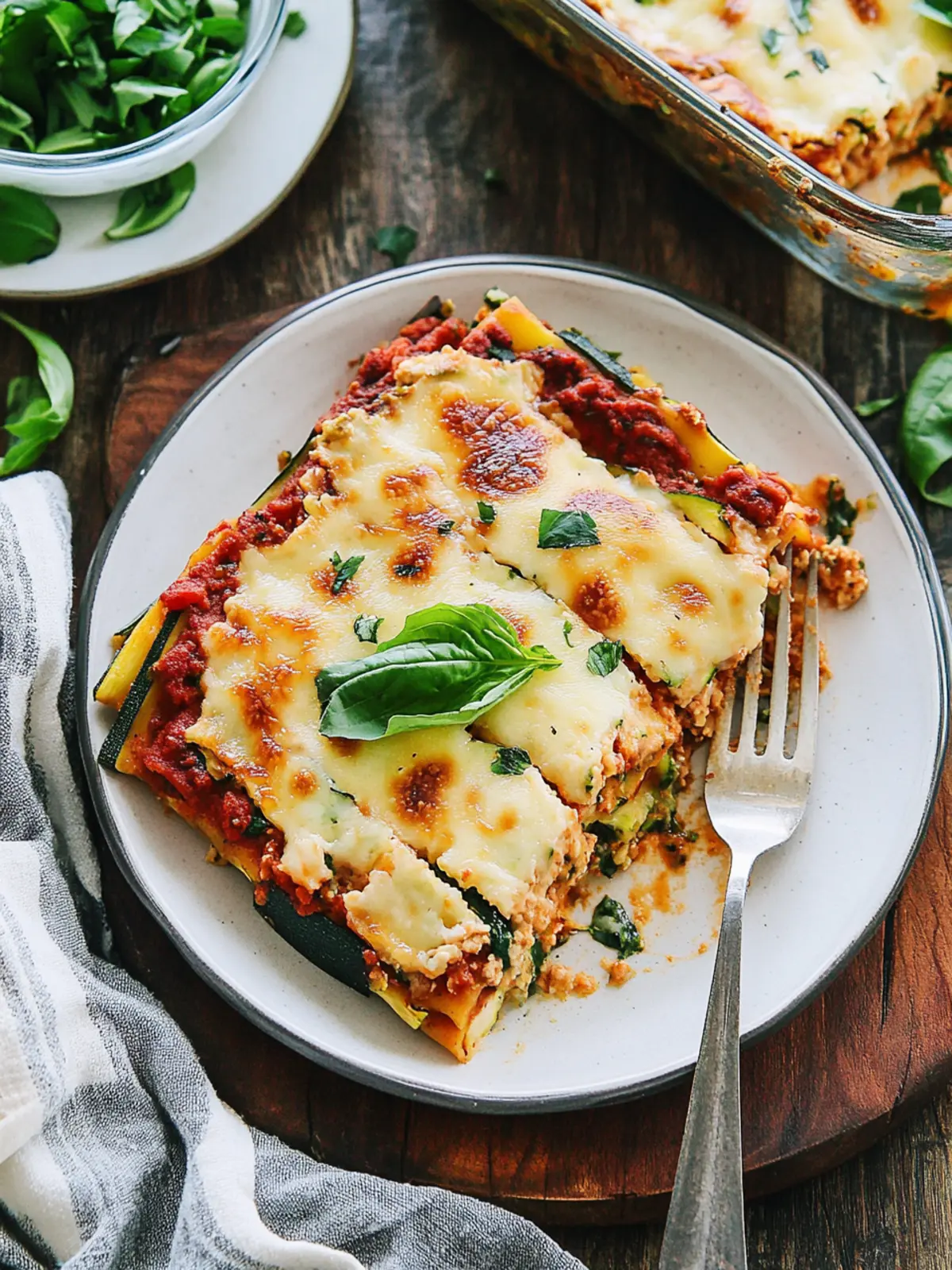 Bread Lasagna with Zucchini: Comfort Food Redefined! 2 Bread Lasagna with Zucchini