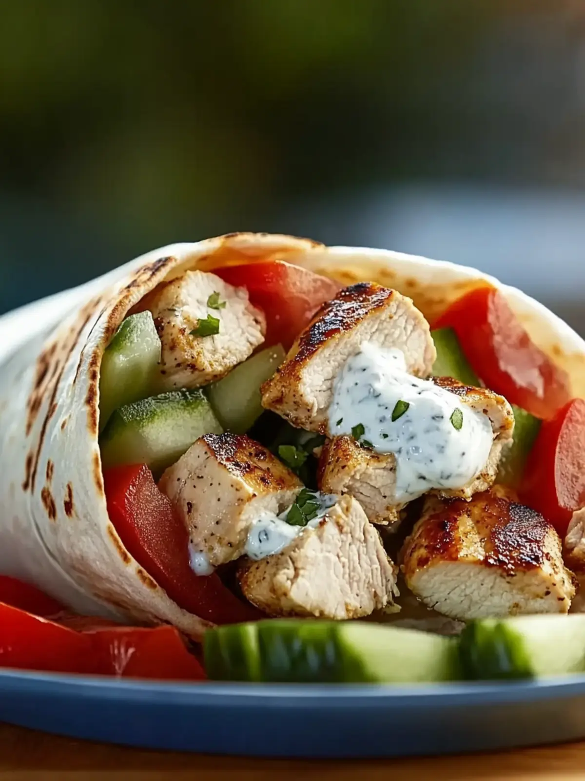 Delicious Greek Chicken Wraps with Garlic Yogurt Sauce Tonight 2 Greek Chicken Wraps with Garlic Yogurt Sauce