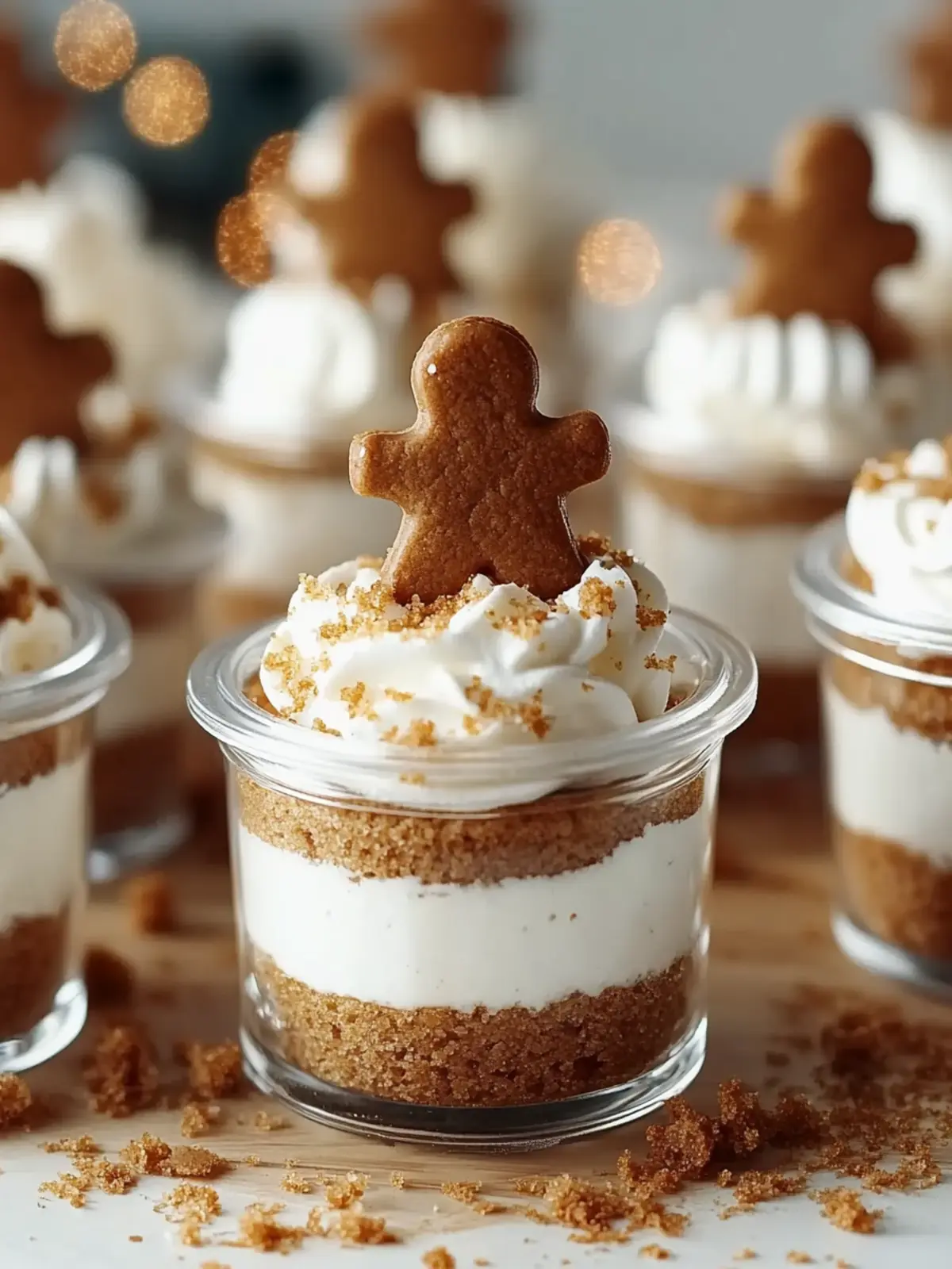 No-Bake Gingerbread Cheesecake Cups for Effortless Festive Joy 5 No-Bake Gingerbread Cheesecake Cups