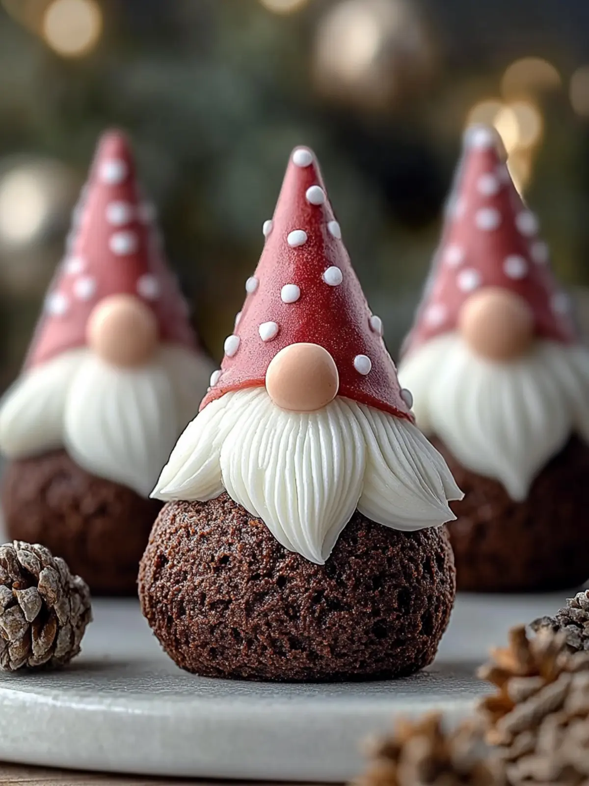 Irresistible Brownie Bite Gnomes That Bring Holiday Cheer 3 Brownie Bite Gnomes