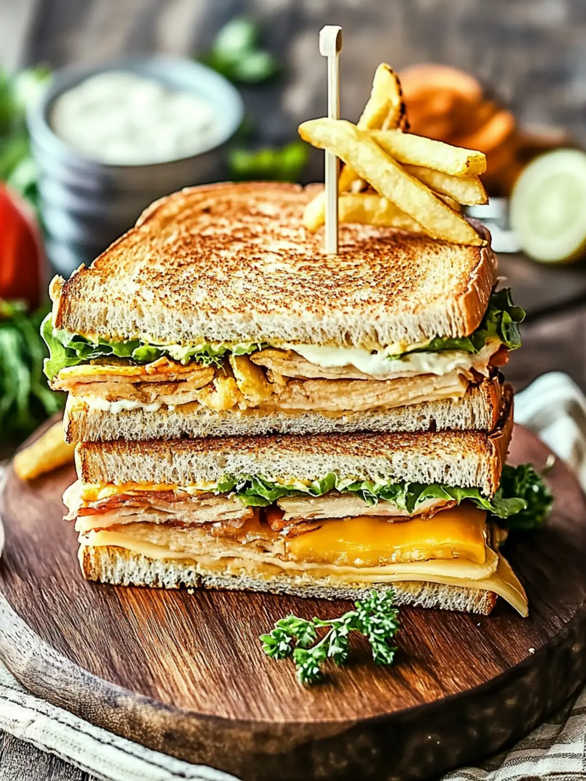 Ultimate Club Sandwich: Your Hearty Vegan Delight Awaits 5 Ultimate Club Sandwich