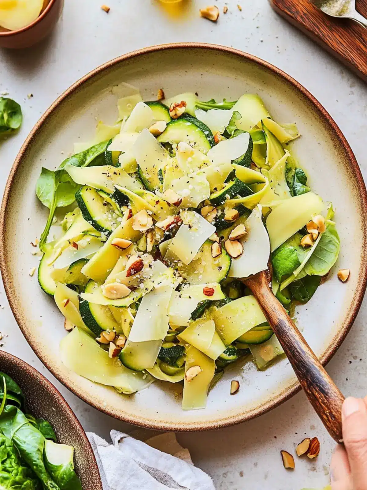Refreshing Shaved Zucchini Salad with Hazelnuts Delight 5 Shaved Zucchini Salad with Hazelnuts
