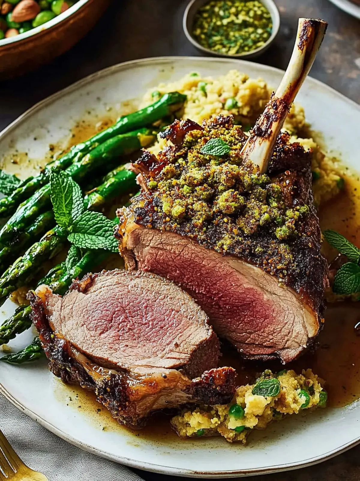 Pistachio Mint Crusted Lamb Roast That Steals the Show 3 Pistachio Mint Crusted Lamb Roast